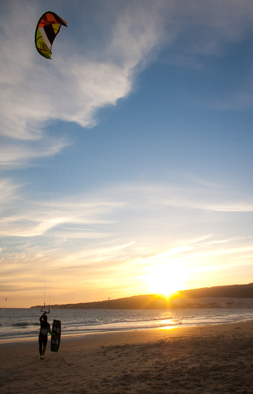 Pentax *ist DS sample photo. Kitesurf in tarifa, spain. photography