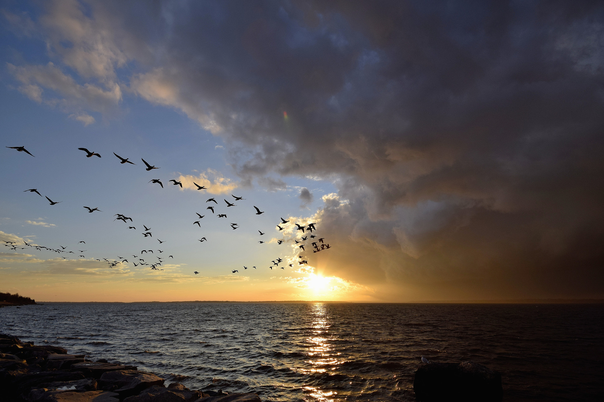 Sigma 10-20mm F4-5.6 EX DC HSM sample photo. Sunset storm photography