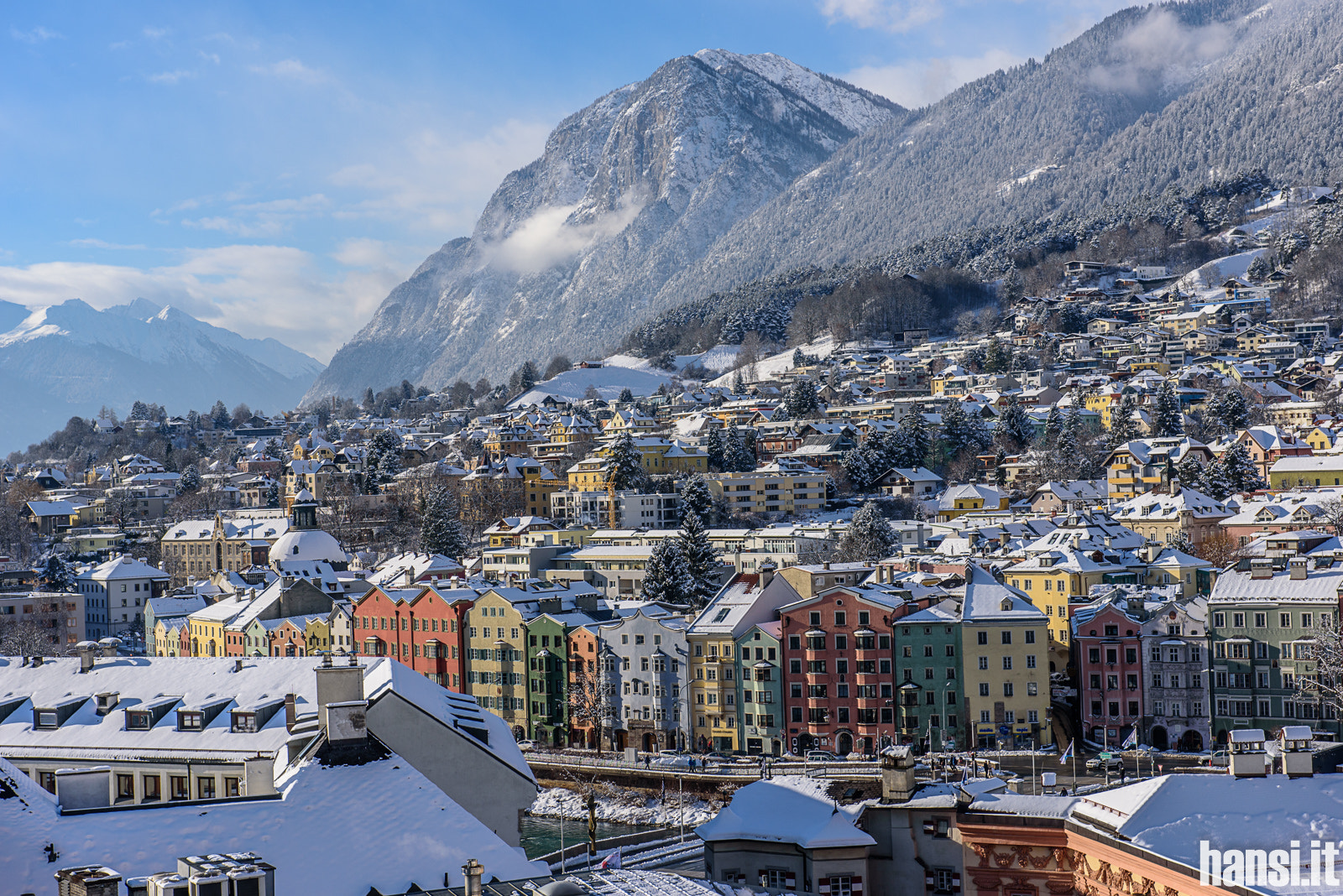 Nikon D750 + Nikon AF-S Nikkor 28-70mm F2.8 ED-IF sample photo. View from city tower innsbruck photography
