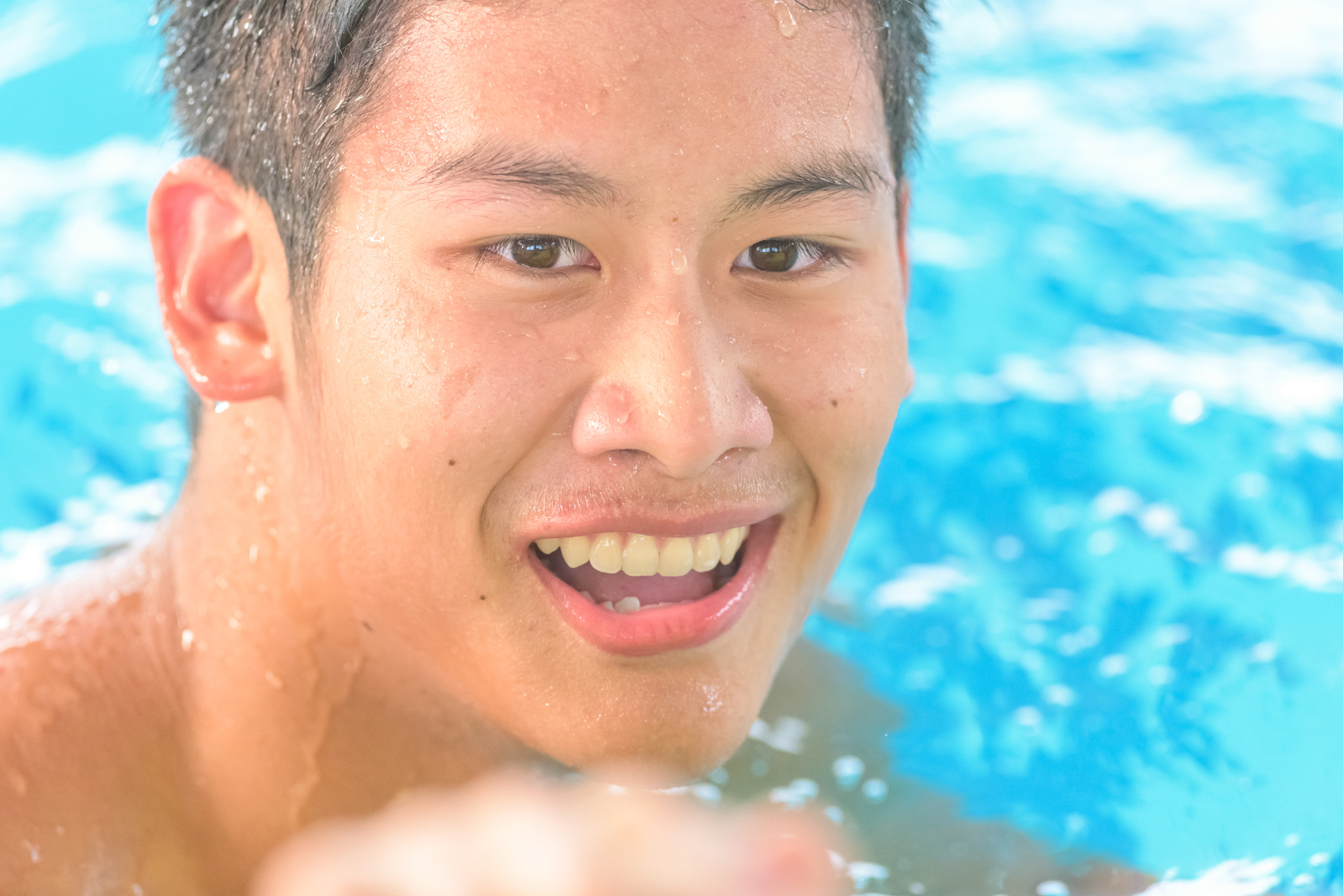 Nikon AF-S Nikkor 300mm F2.8G ED-IF VR sample photo. Seasac swimming competition photography