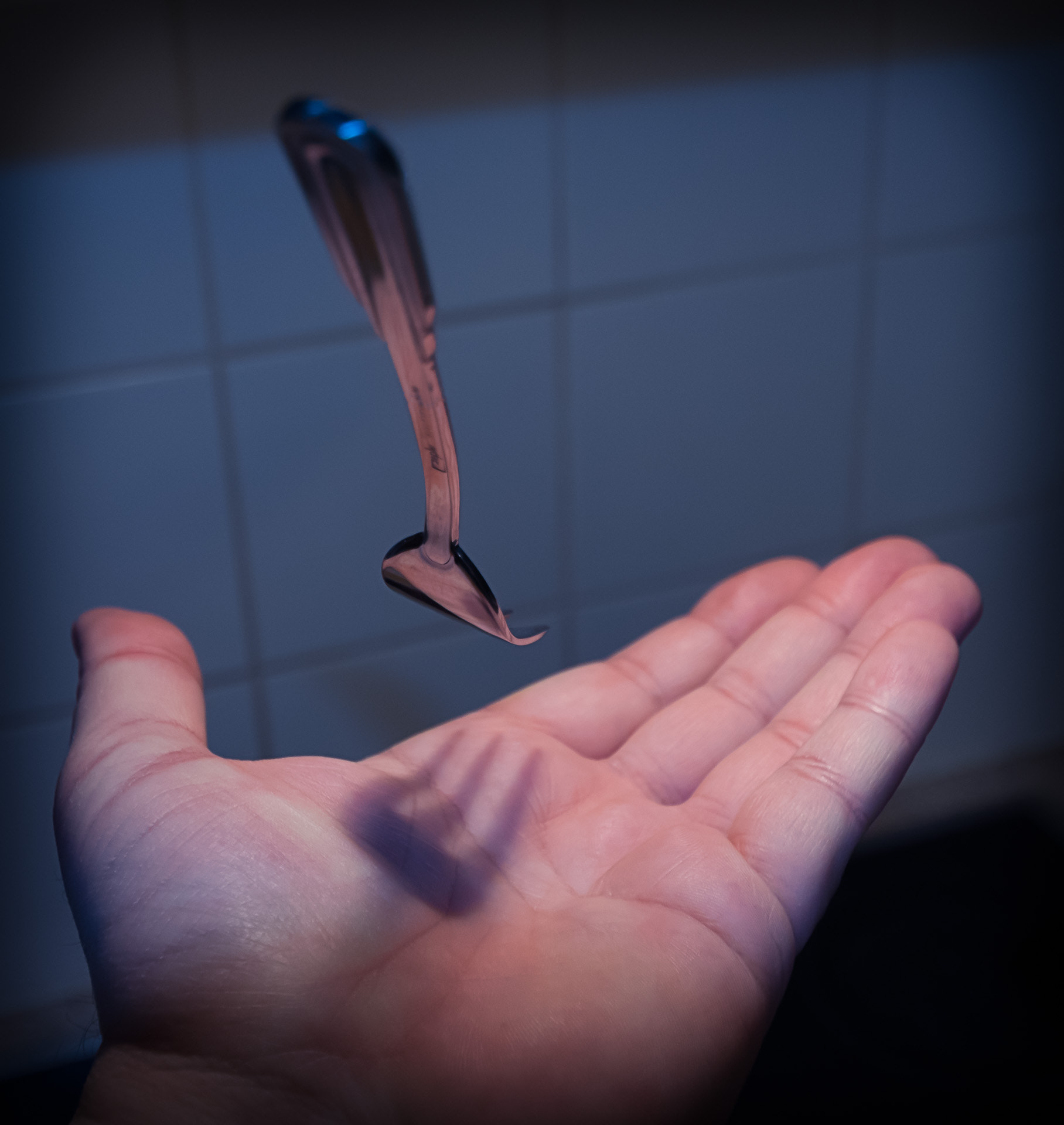 Pentax K-3 sample photo. Levitating fork photography