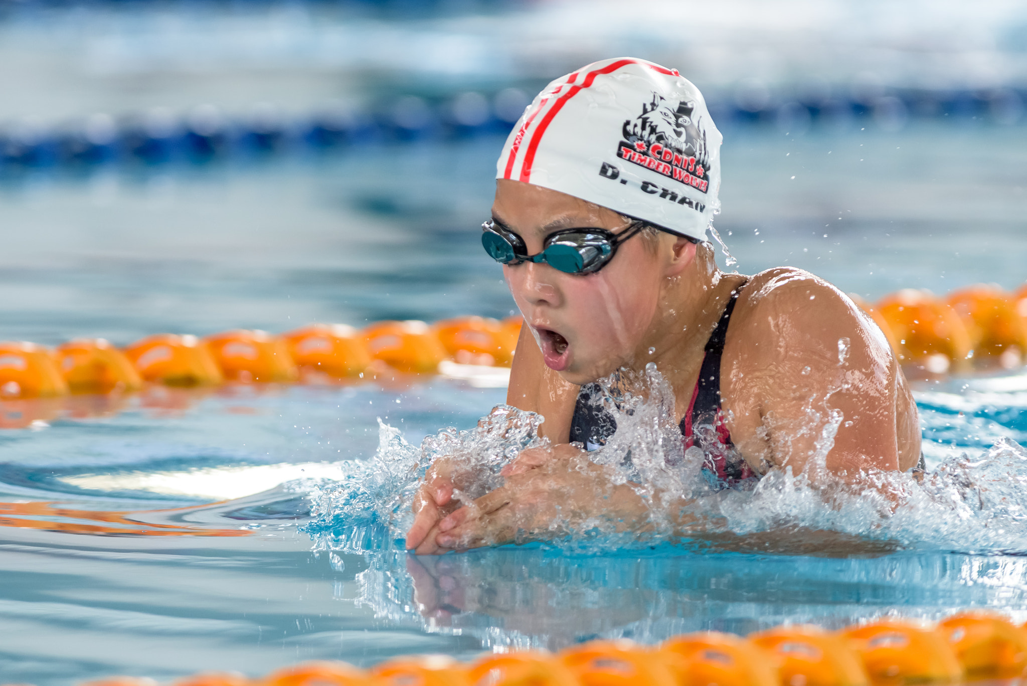Nikon AF-S Nikkor 300mm F2.8G ED-IF VR sample photo. Seasac swimming competition photography