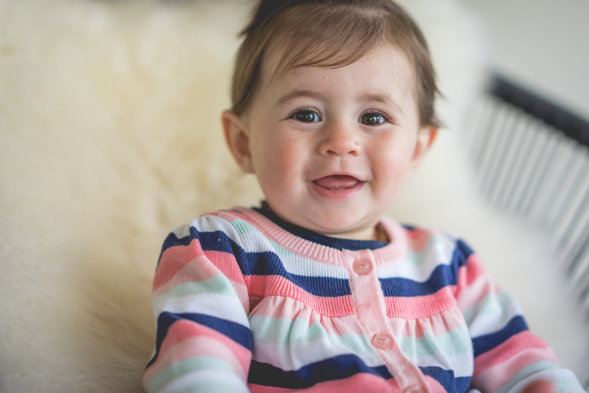 Sony a7R + Sony FE 85mm F1.4 GM sample photo. 1st birthday photography
