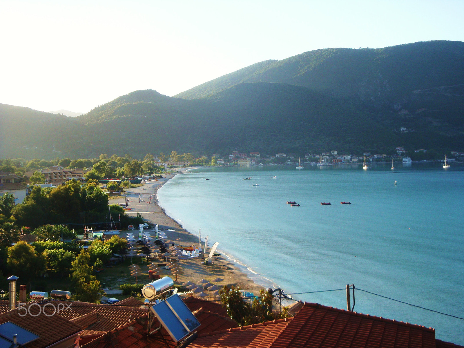 Sony Cyber-shot DSC-W150 sample photo. Vasiliki beach view from ponti photography