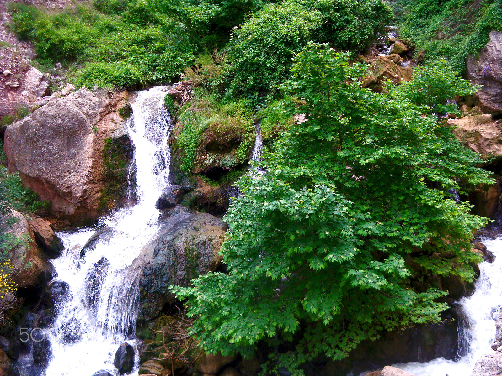 Sony Cyber-shot DSC-W150 sample photo. Vouraikos river waterfalls photography