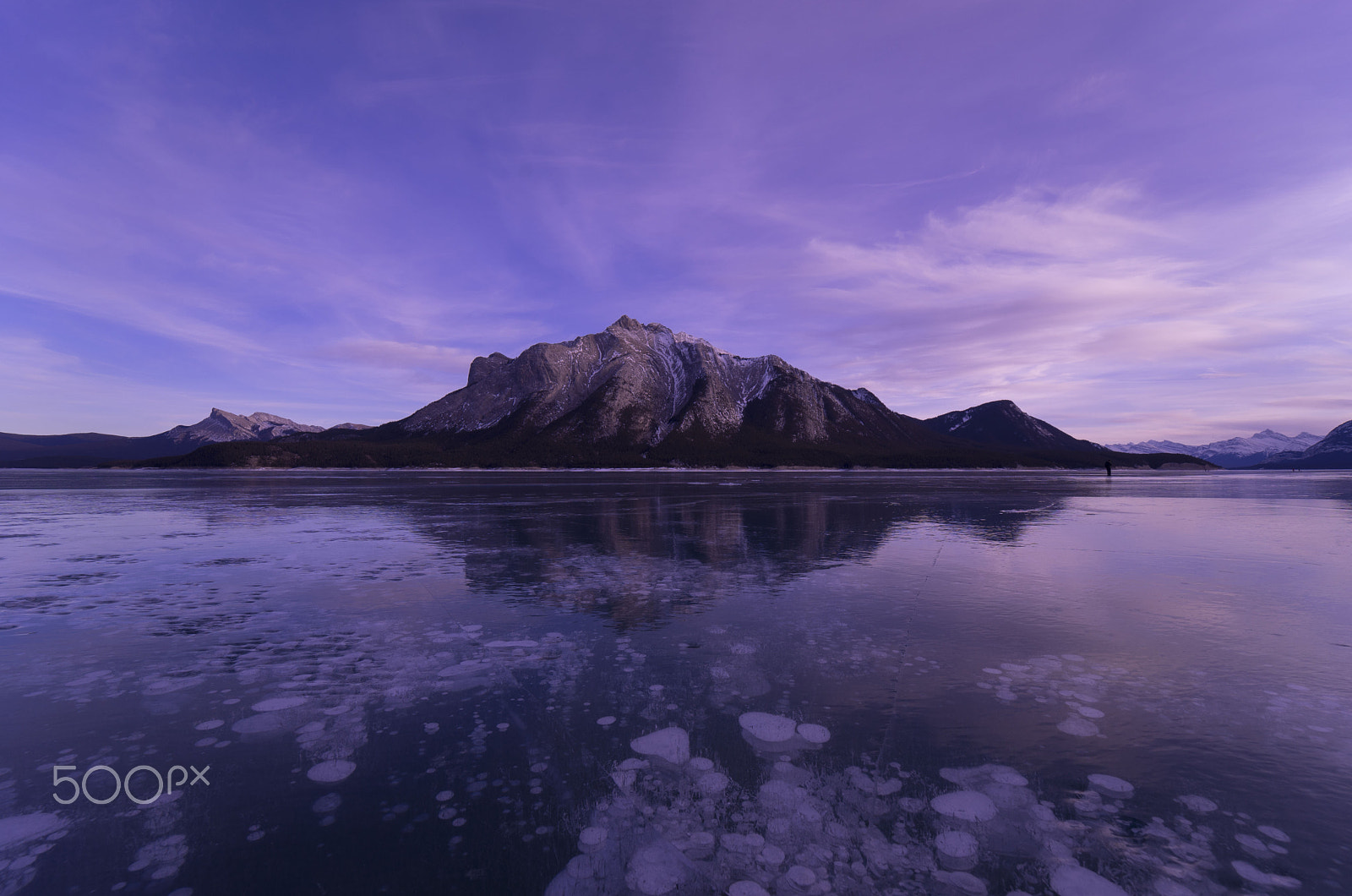 E 14mm F2.8 sample photo. Abraham lake sunset photography