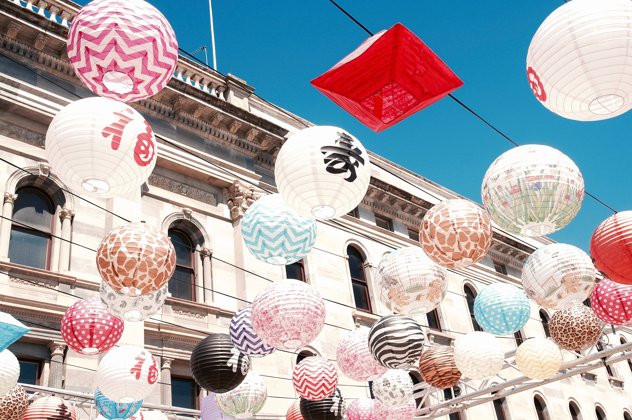 Samsung NX100 sample photo. Paper lanterns. photography