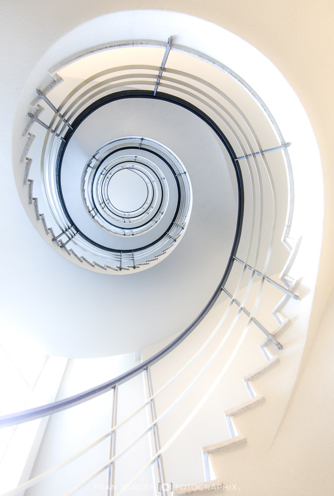 Canon EF 300mm f/2.8L sample photo. Spiral staircase photography