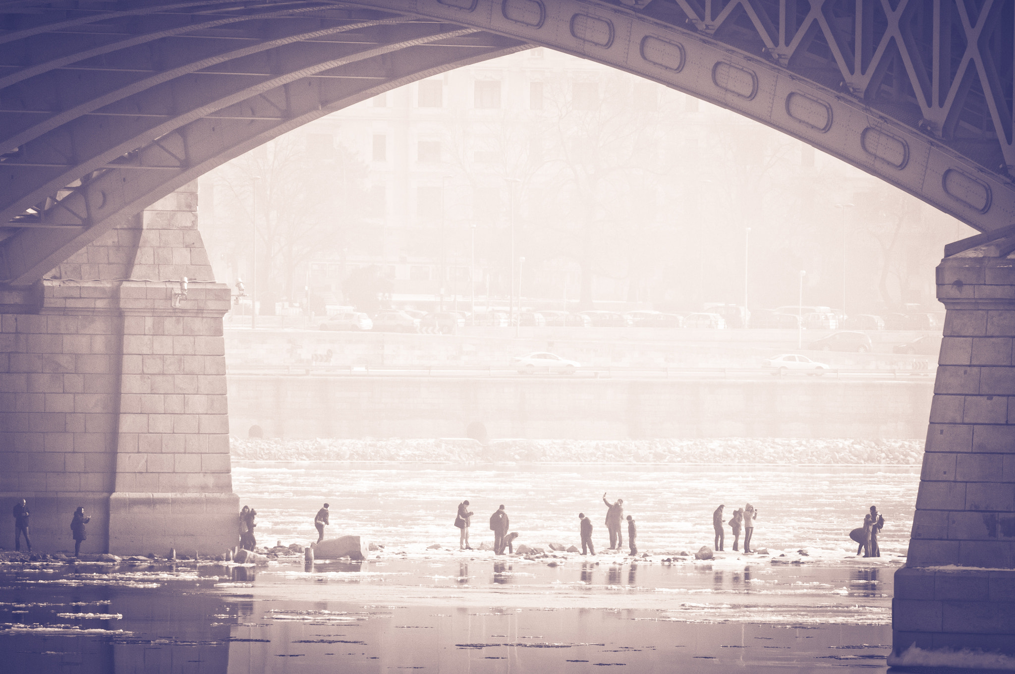 Nikon D2X sample photo. Smog settled over budapest photography