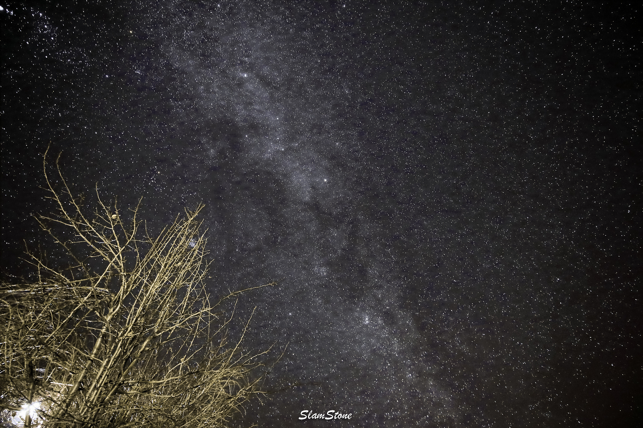 Canon EF 300mm f/2.8L sample photo. Galaxy in winter photography