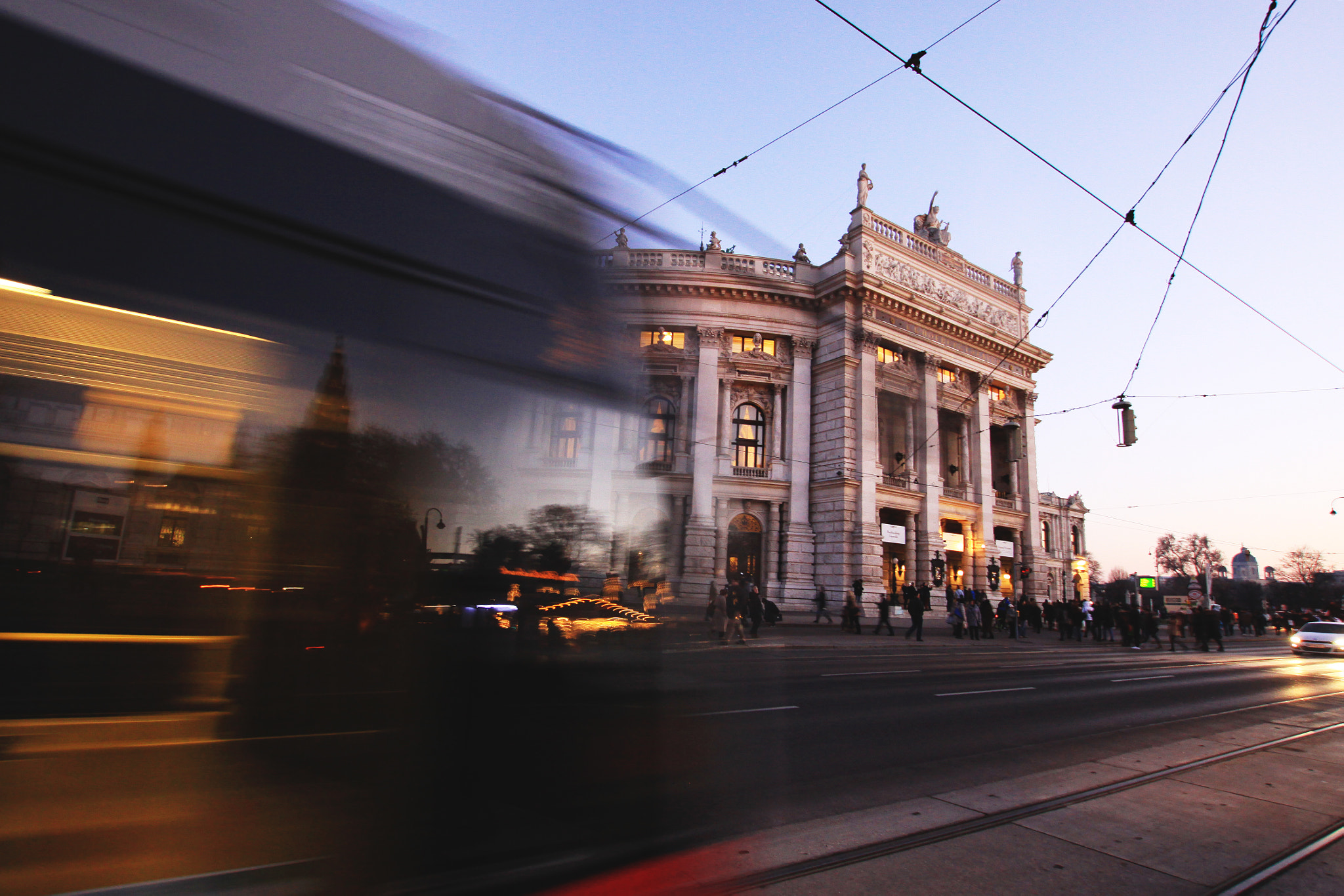 Sigma 10-20mm F3.5 EX DC HSM sample photo. Tram & burgtheater vienna photography