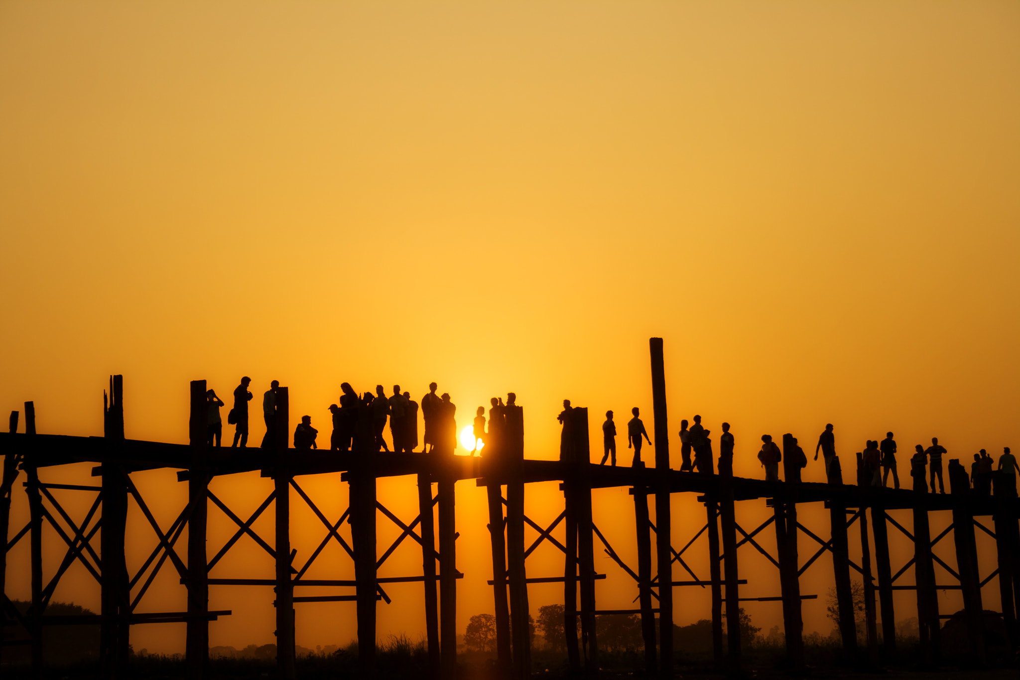 Canon EOS 400D (EOS Digital Rebel XTi / EOS Kiss Digital X) sample photo. U bein bridge photography