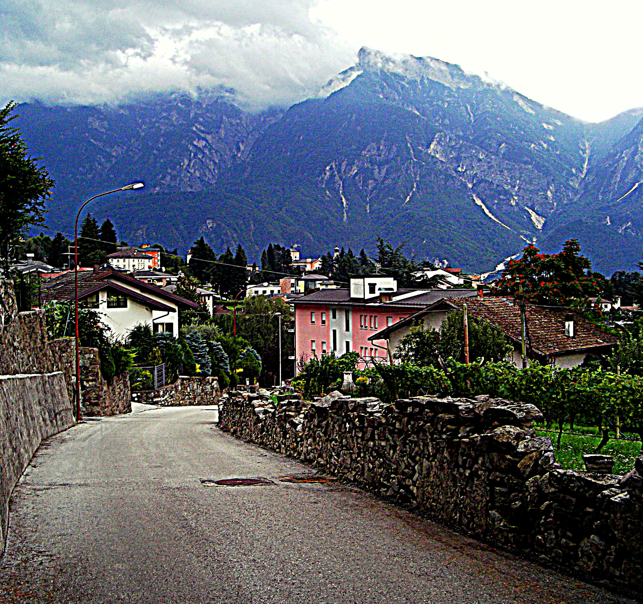 Fujifilm FinePix JX250 sample photo. Paesaggio di levico terme, visto da sopra. photography