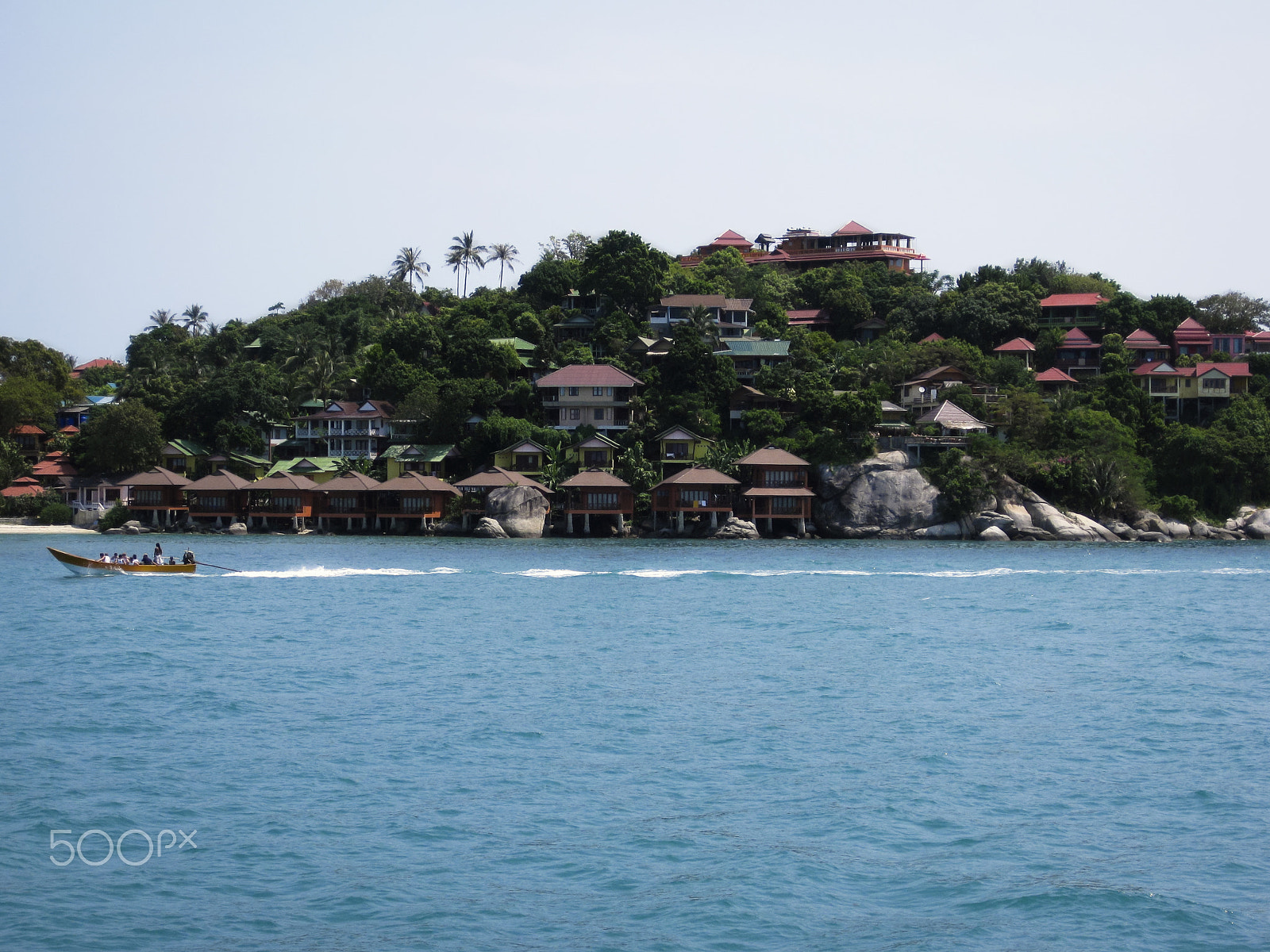 Canon PowerShot SD770 IS (Digital IXUS 85 IS / IXY Digital 25 IS) sample photo. Tourist longtail koh tao thailand photography