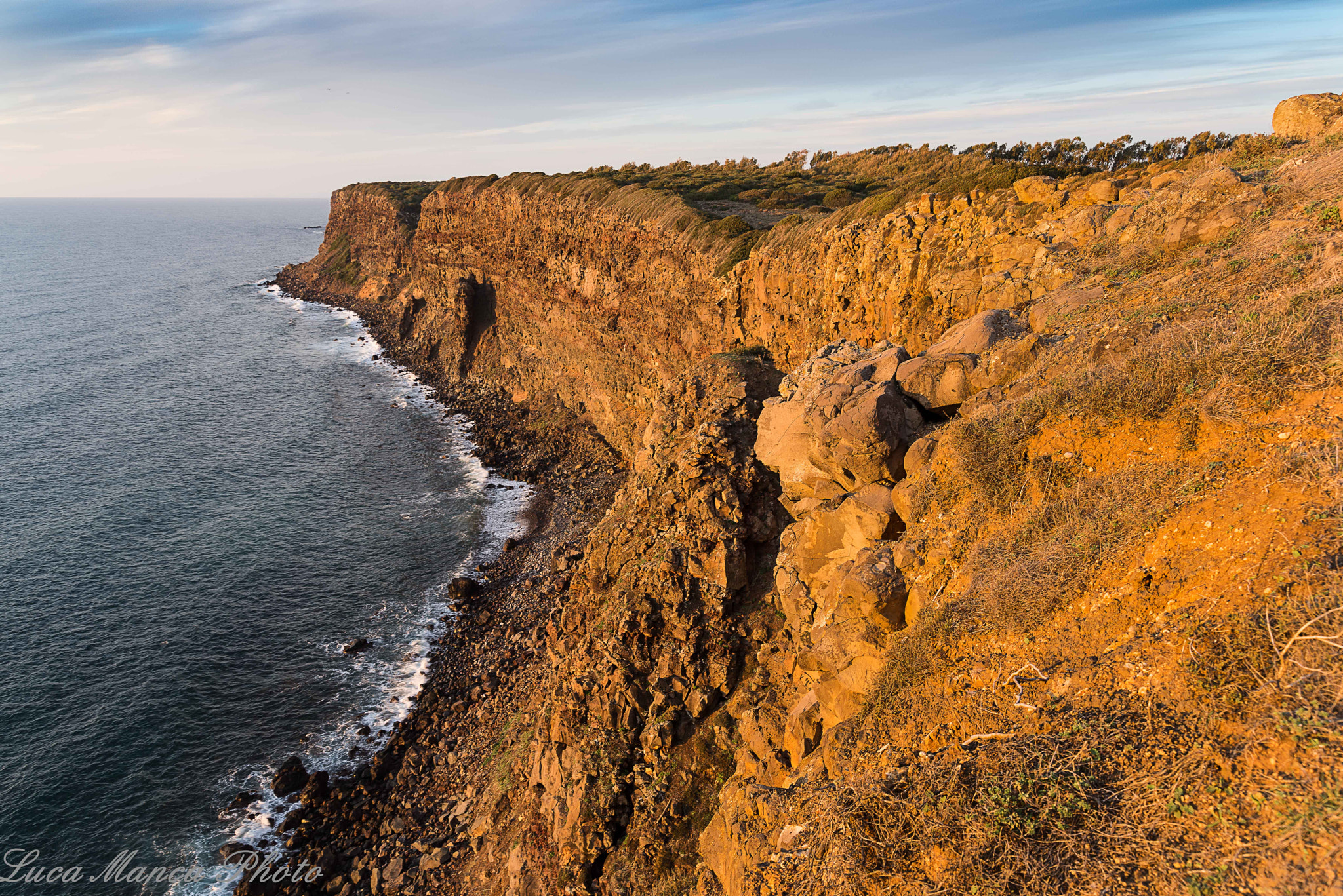 Nikon D810 + Sigma 24-105mm F4 DG OS HSM Art sample photo. Scogliera di capo mannu,al tramonto photography