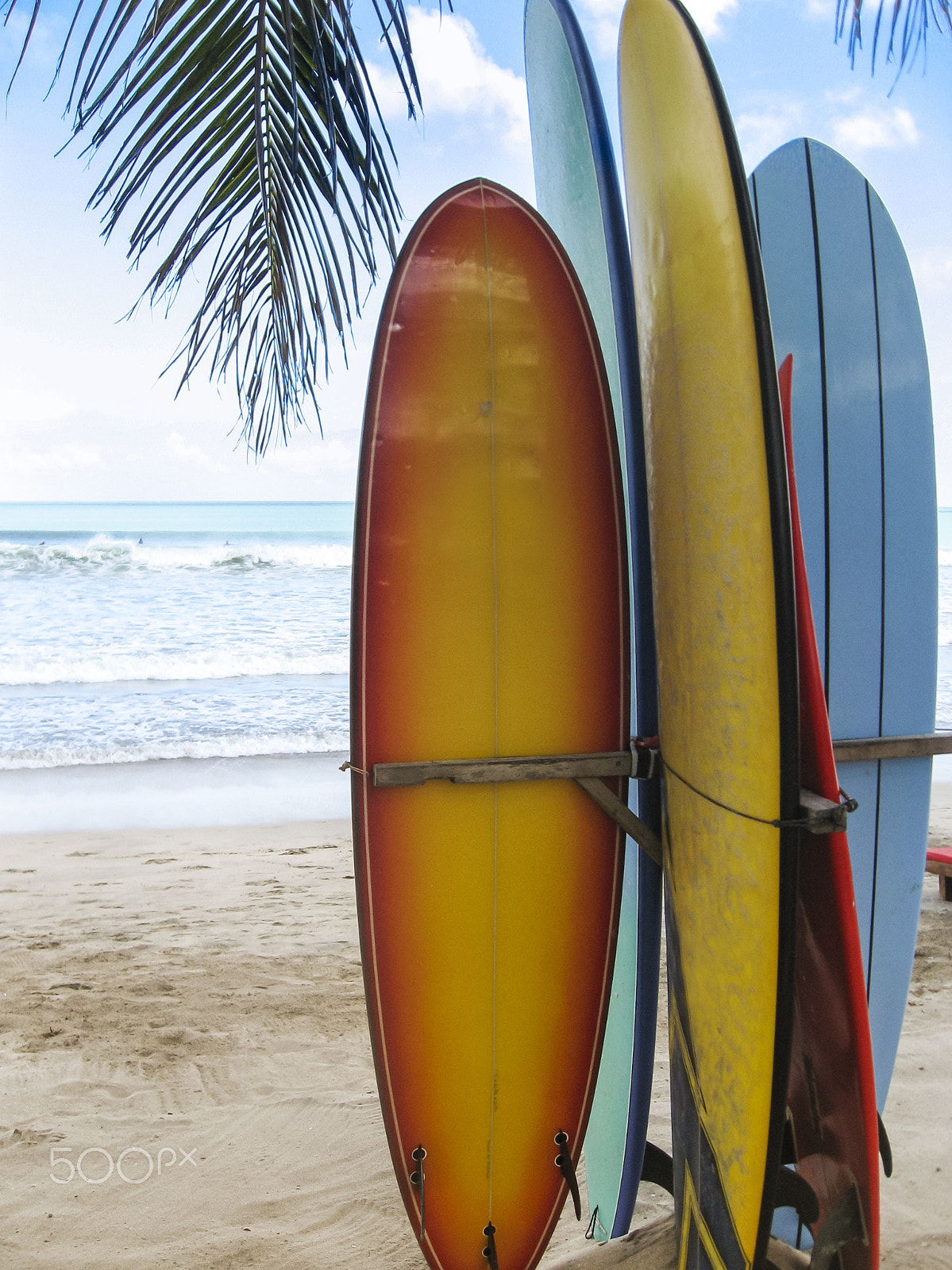 Canon DIGITAL IXUS 800 IS sample photo. Surf boards on beach kuta bali photography