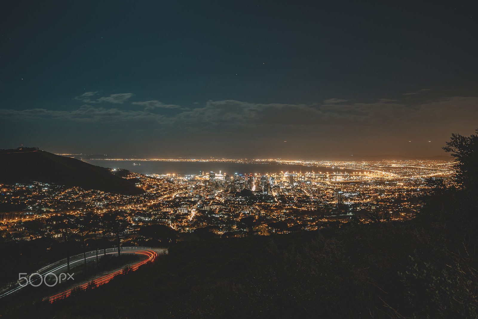 Sony a7S II sample photo. Cape town by night photography