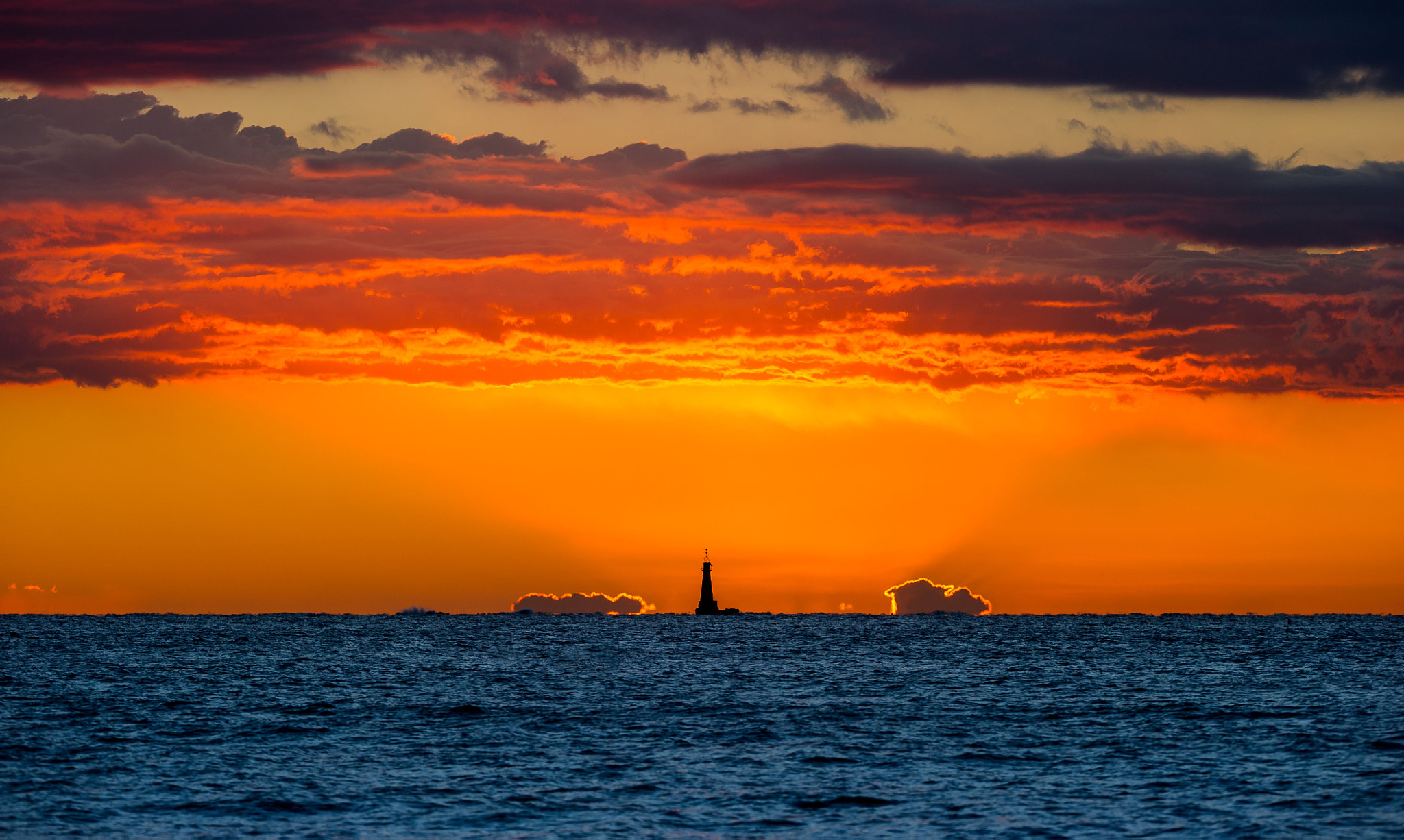 Nikon AF-S Nikkor 200mm F2G ED-IF VR sample photo. Lighthouse sunrise photography