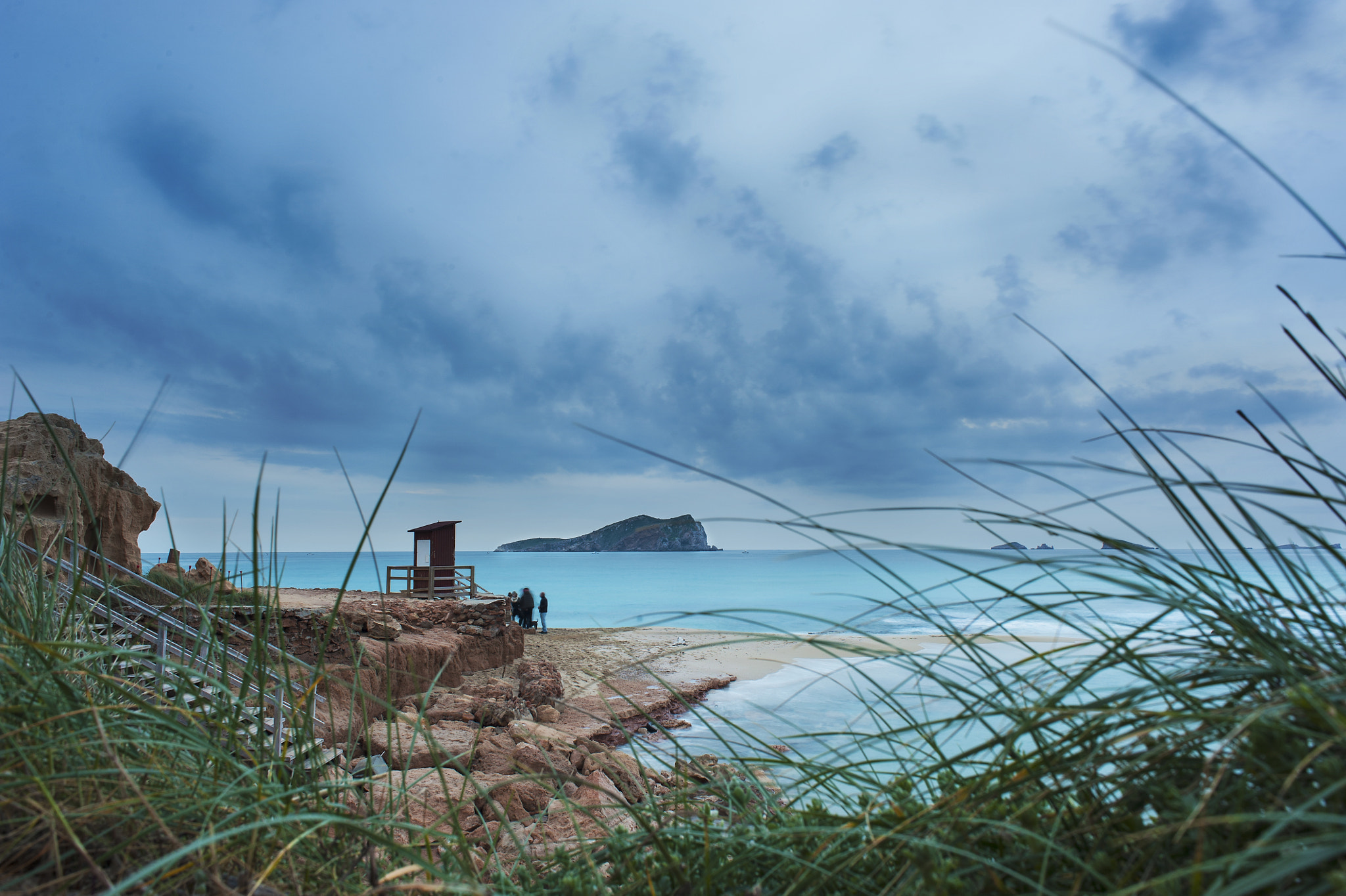 Nikon D700 sample photo. Cloudy cala comte photography