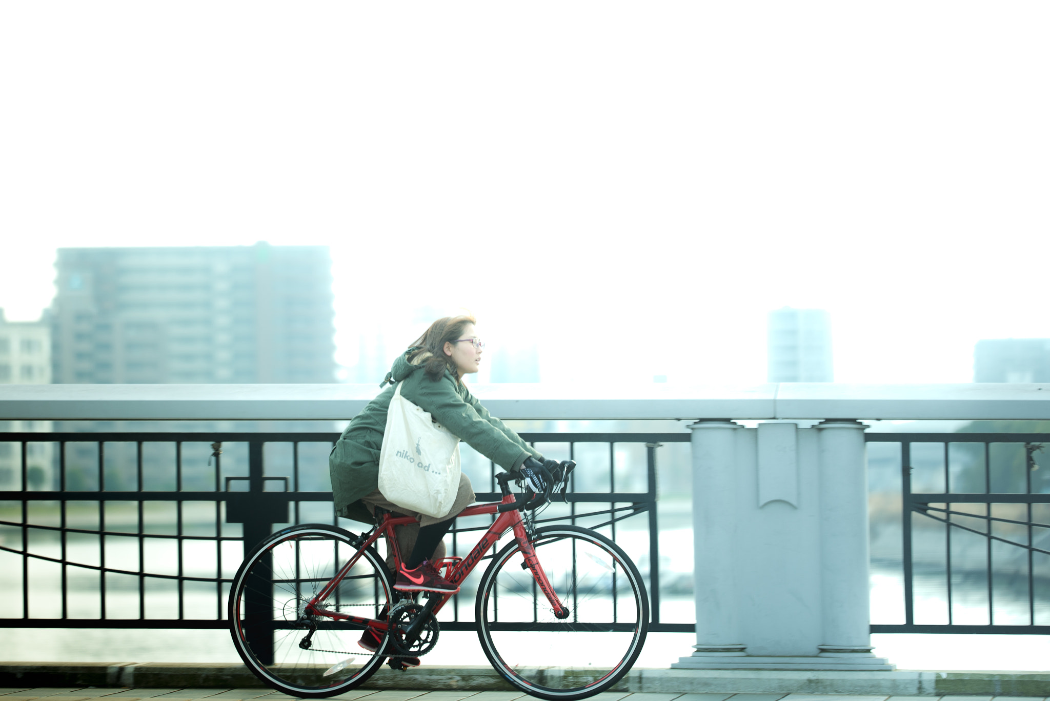 Sigma 150mm F2.8 EX DG OS Macro HSM sample photo. Bicycle girl photography