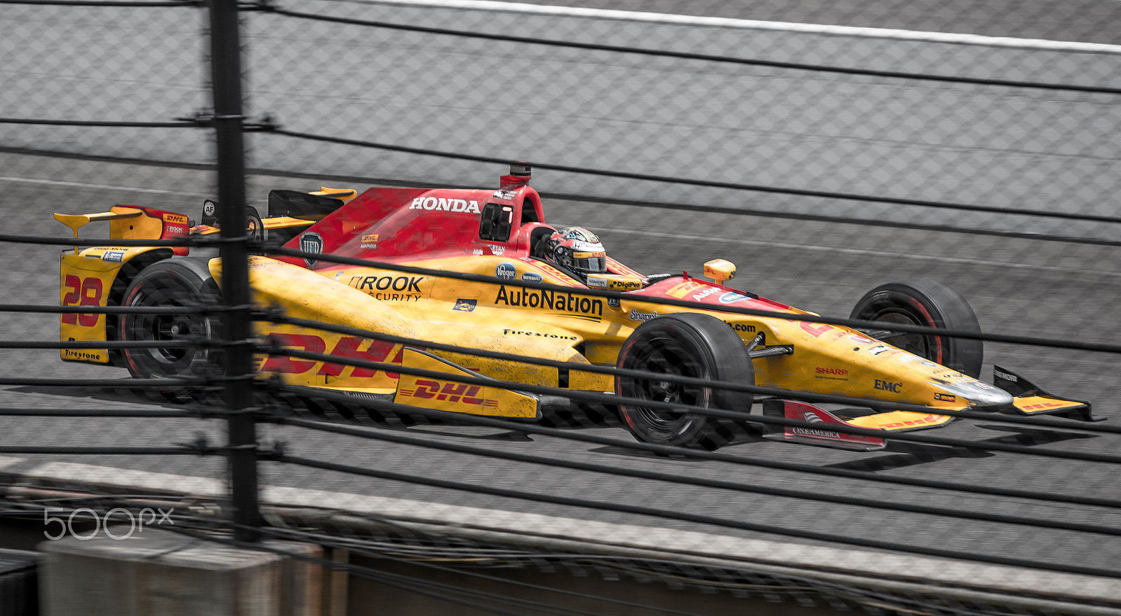 Nikon Nikkor AF-S 300mm F4E PF ED VR sample photo. Indy car at speed photography