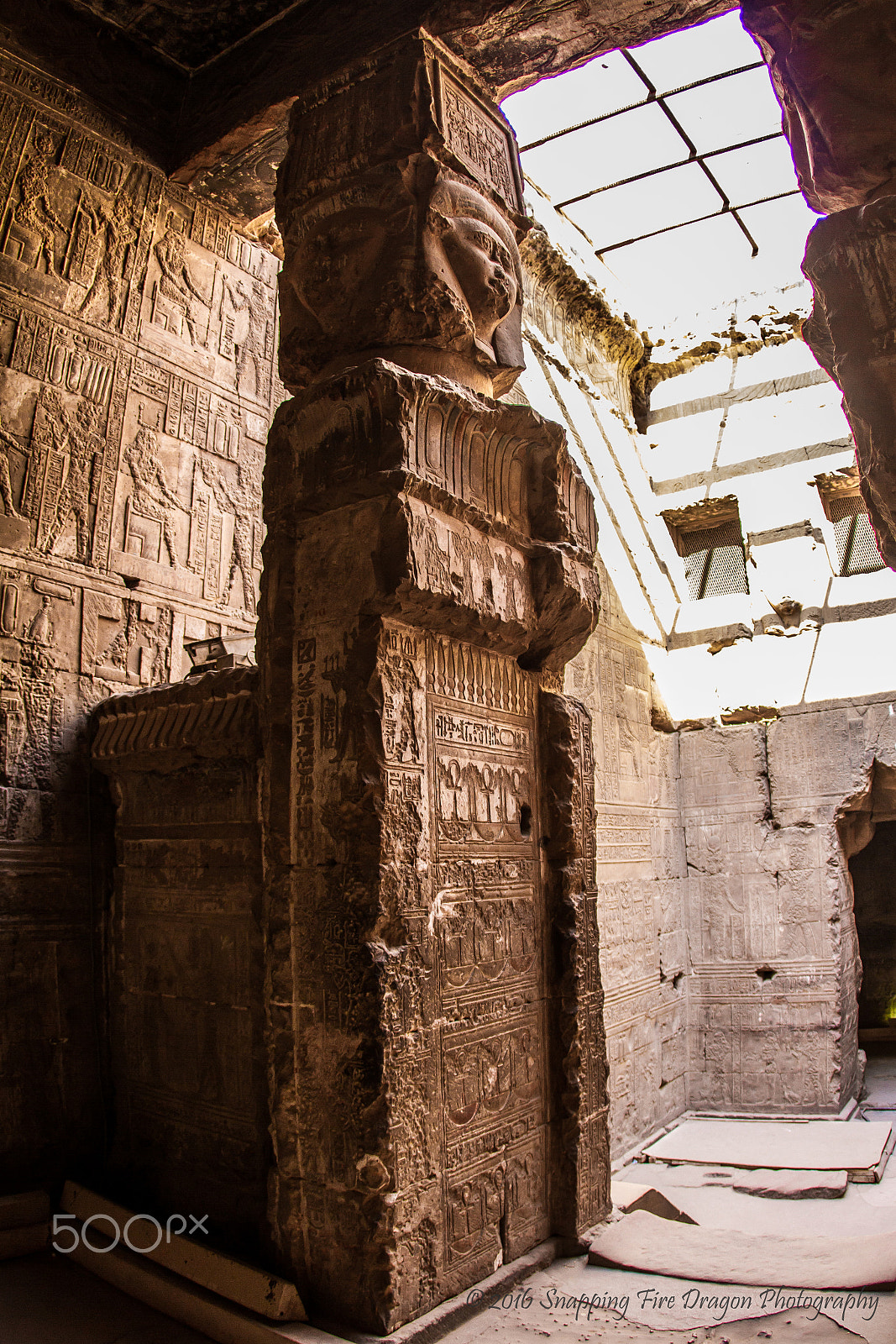 Canon EOS 7D + Canon EF 15mm F2.8 Fisheye sample photo. In the birthing temple at the dendera temple complex, qena, egypt photography