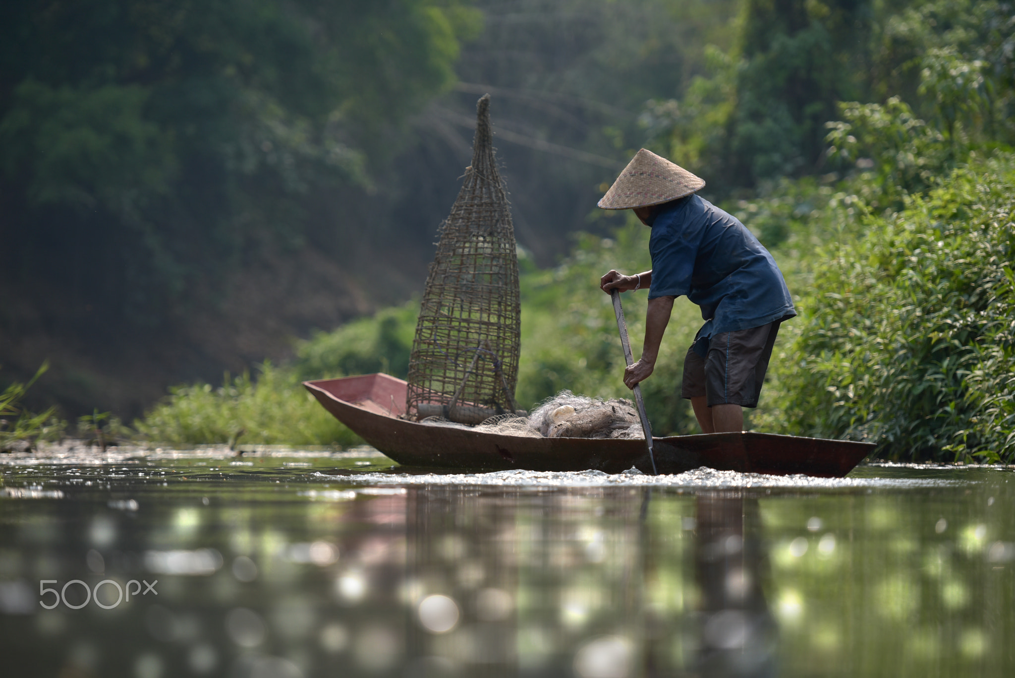 Old Man Fishing