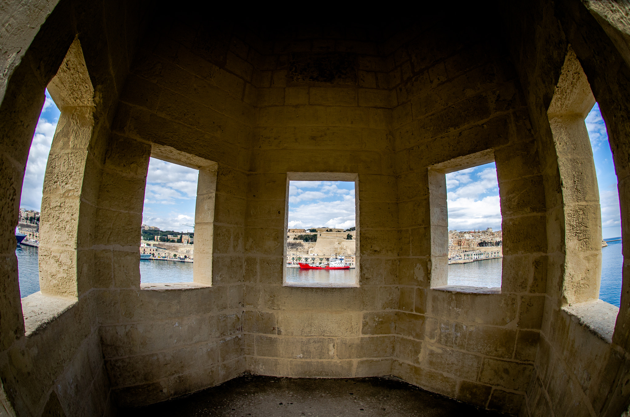 Nikon D7000 + Nikon AF DX Fisheye-Nikkor 10.5mm F2.8G ED sample photo. Malta photography