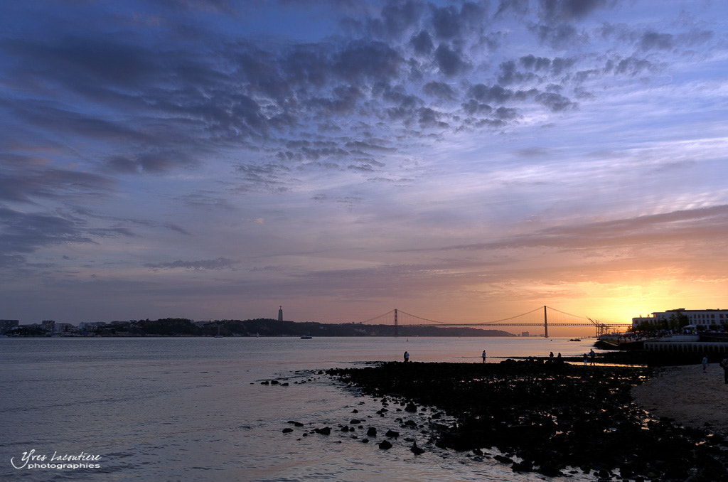 Nikon D7000 sample photo. Sunset on tagus river photography