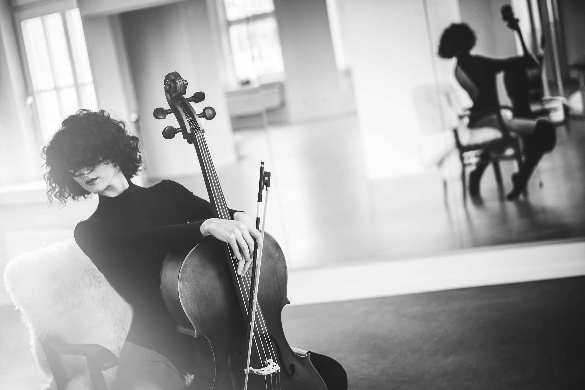 Sony a6300 + E 50mm F1.8 OSS sample photo. Cello session 1 photography