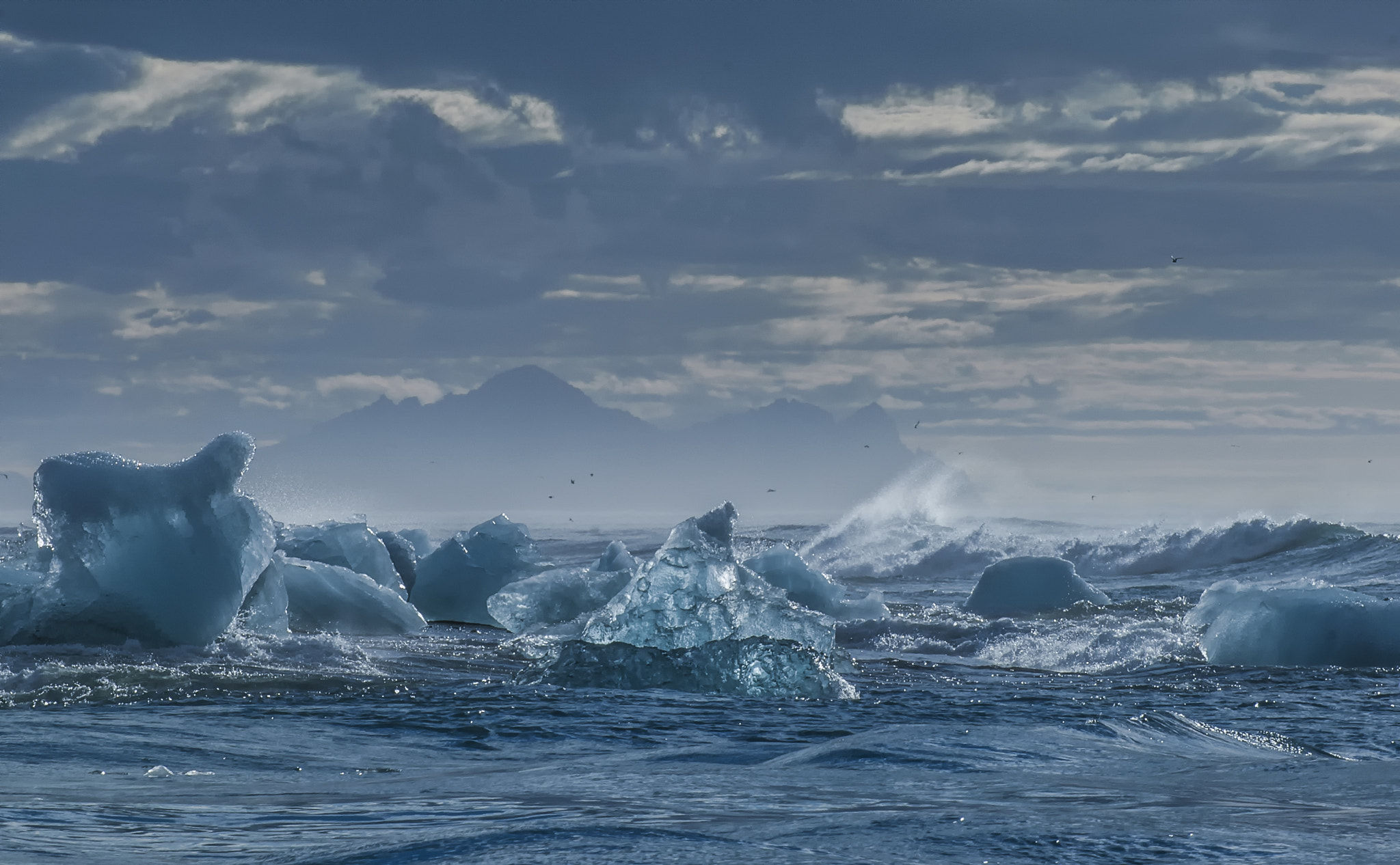 Nikon D200 sample photo. Ice  - having calved from the glacier vatnajökull photography
