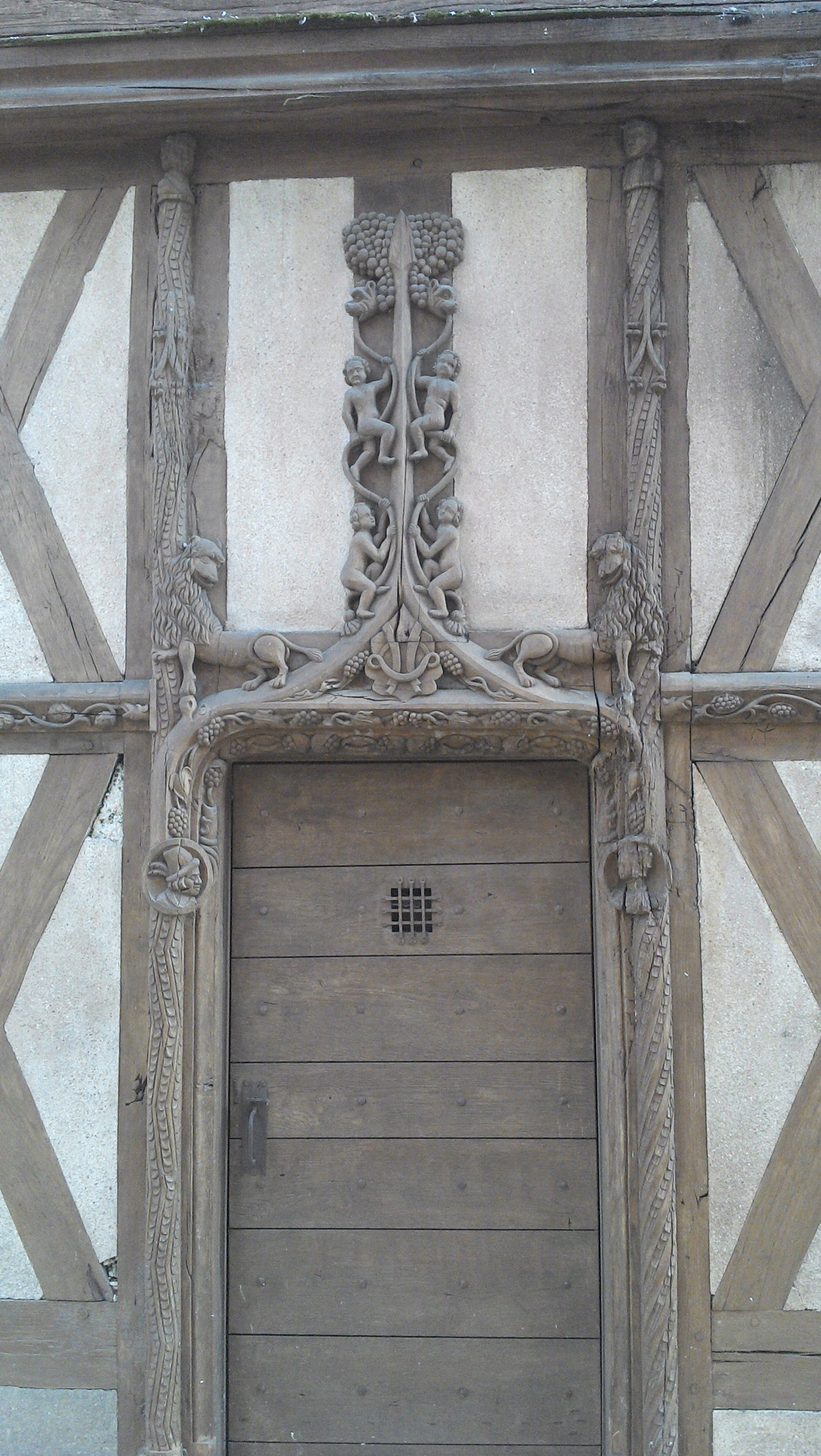 Motorola RAZR i sample photo. Old door,sens,france photography