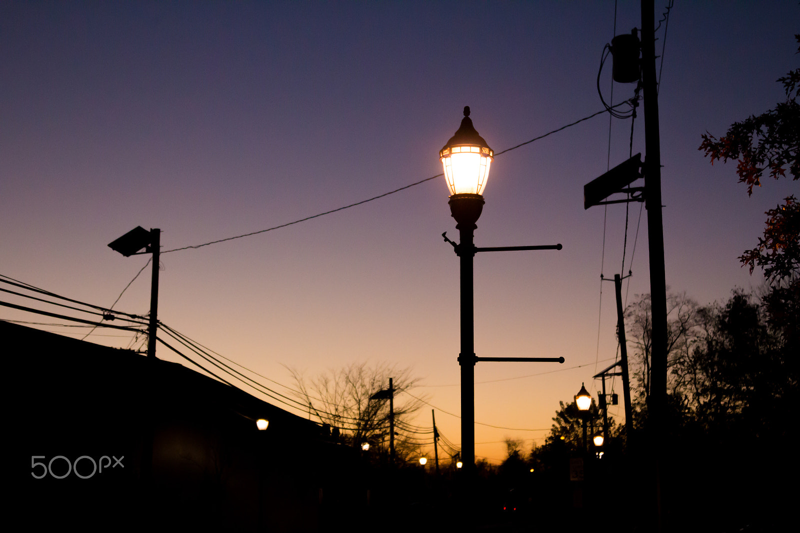 Canon EOS 100D (EOS Rebel SL1 / EOS Kiss X7) sample photo. Street lamp gradient photography