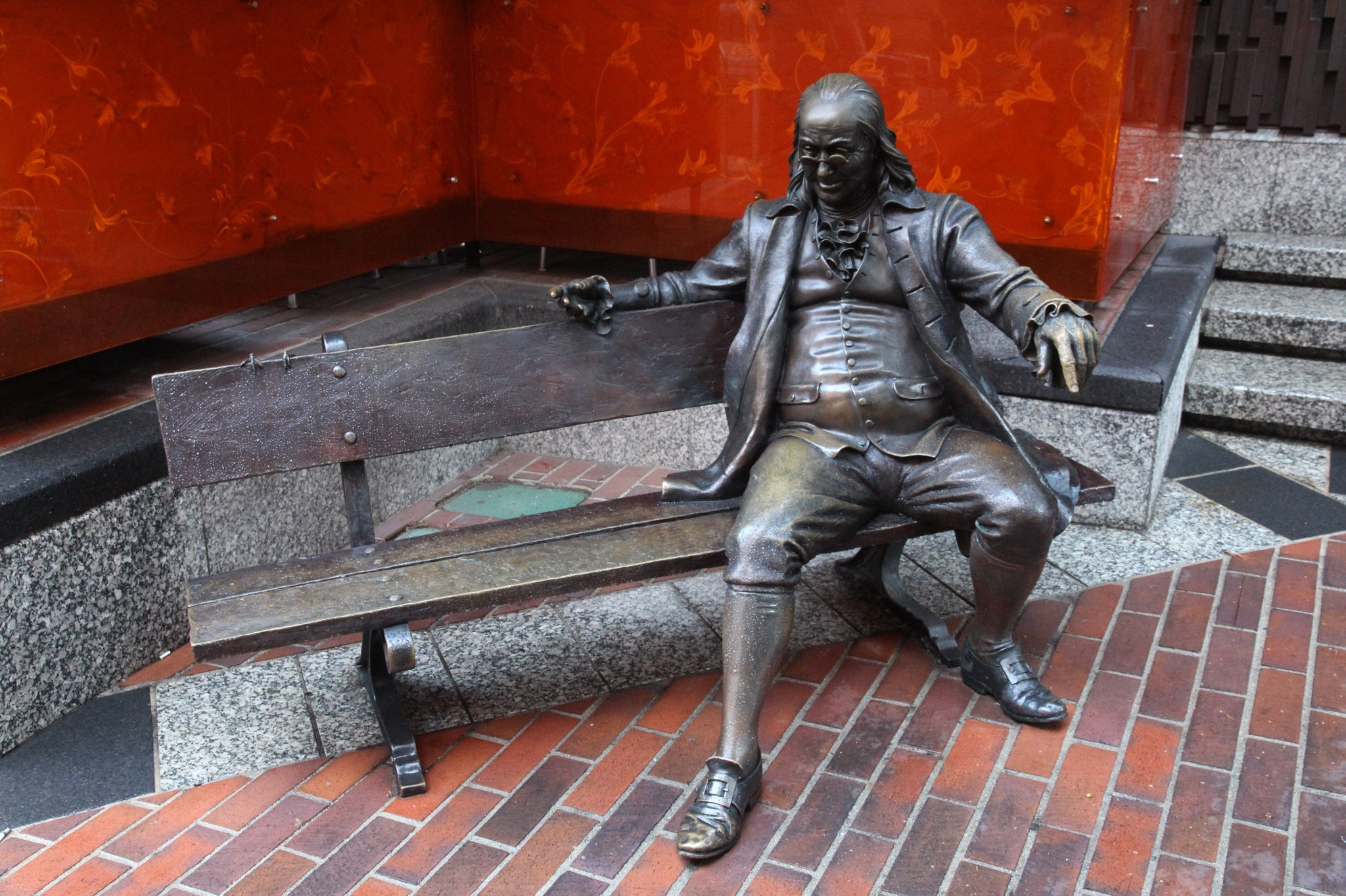 Canon EOS 600D (Rebel EOS T3i / EOS Kiss X5) sample photo. January 19: benjamin franklin bench photography