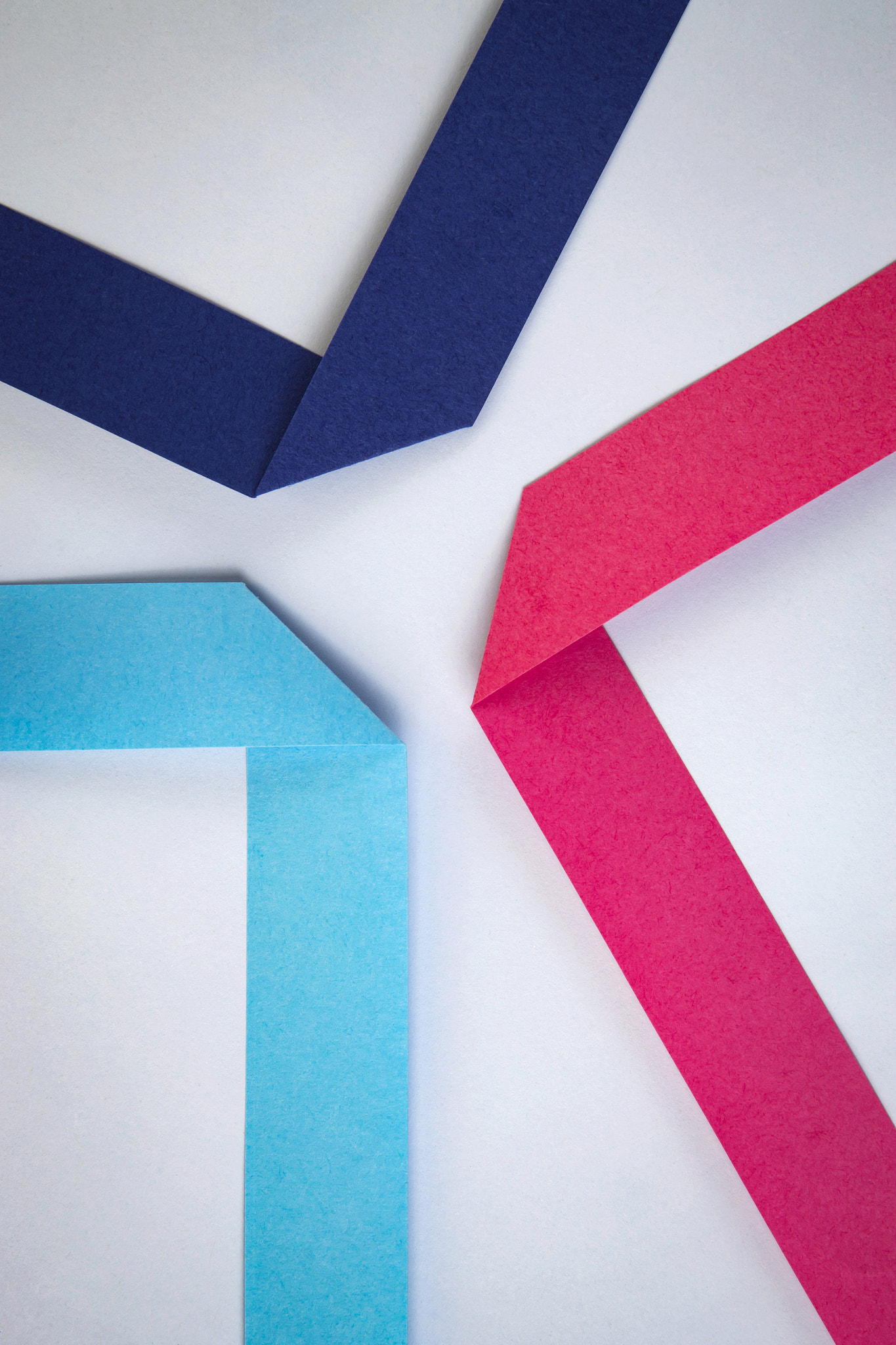 Nikon D5500 sample photo. Three colored strips of paper photography