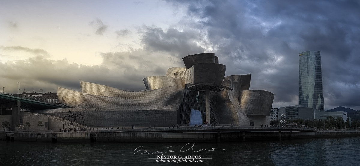 Canon EOS 6D + Tokina AT-X Pro 12-24mm F4 (IF) DX sample photo. Guggenheim sunset photography