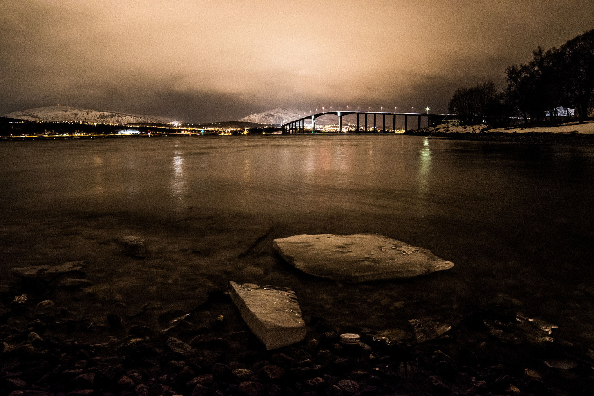 Samyang 14mm F2.8 ED AS IF UMC sample photo. Sandnessund bridge photography