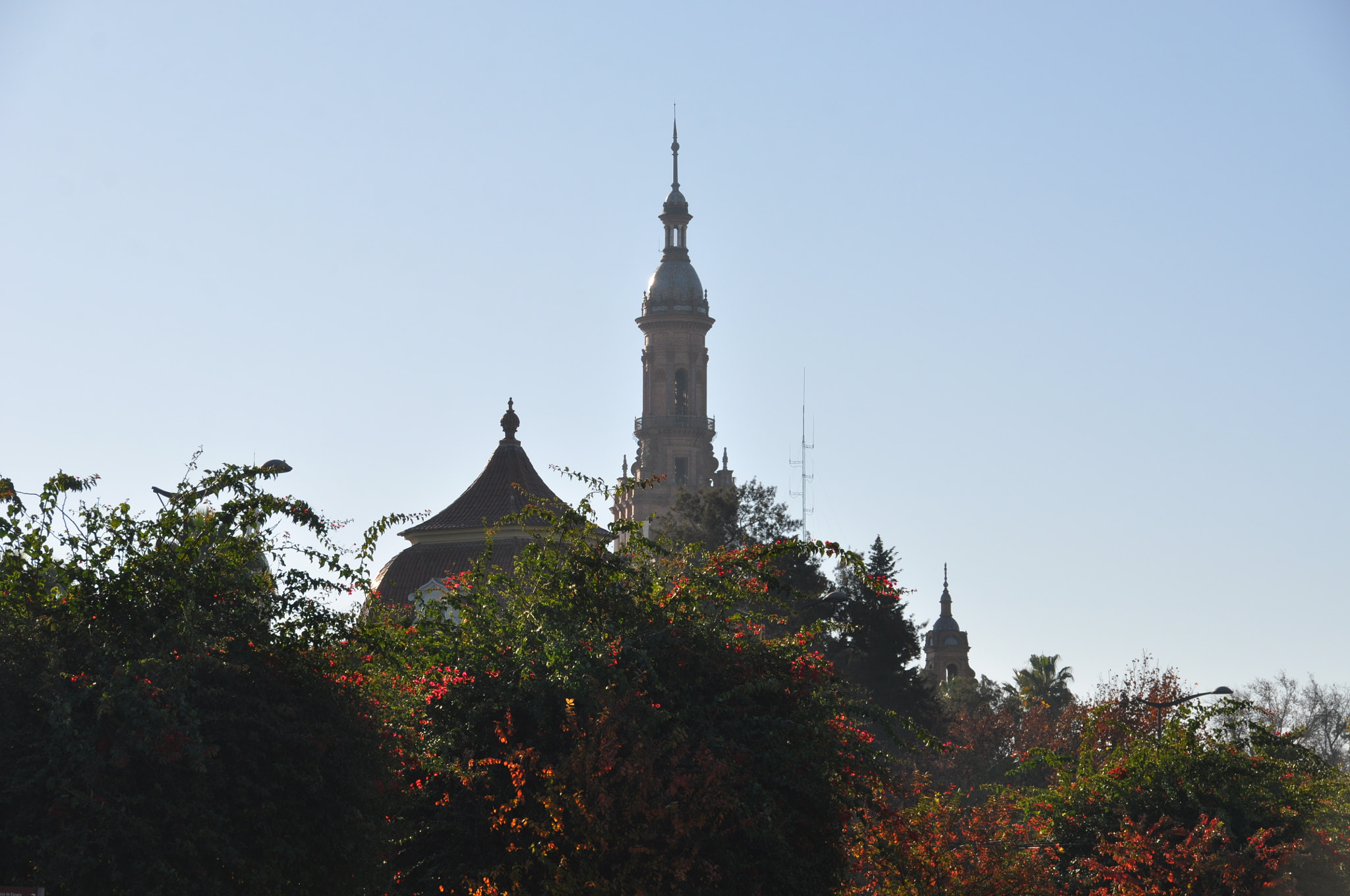 Sigma 18-200mm F3.5-6.3 II DC OS HSM sample photo. башня с красные цветы photography