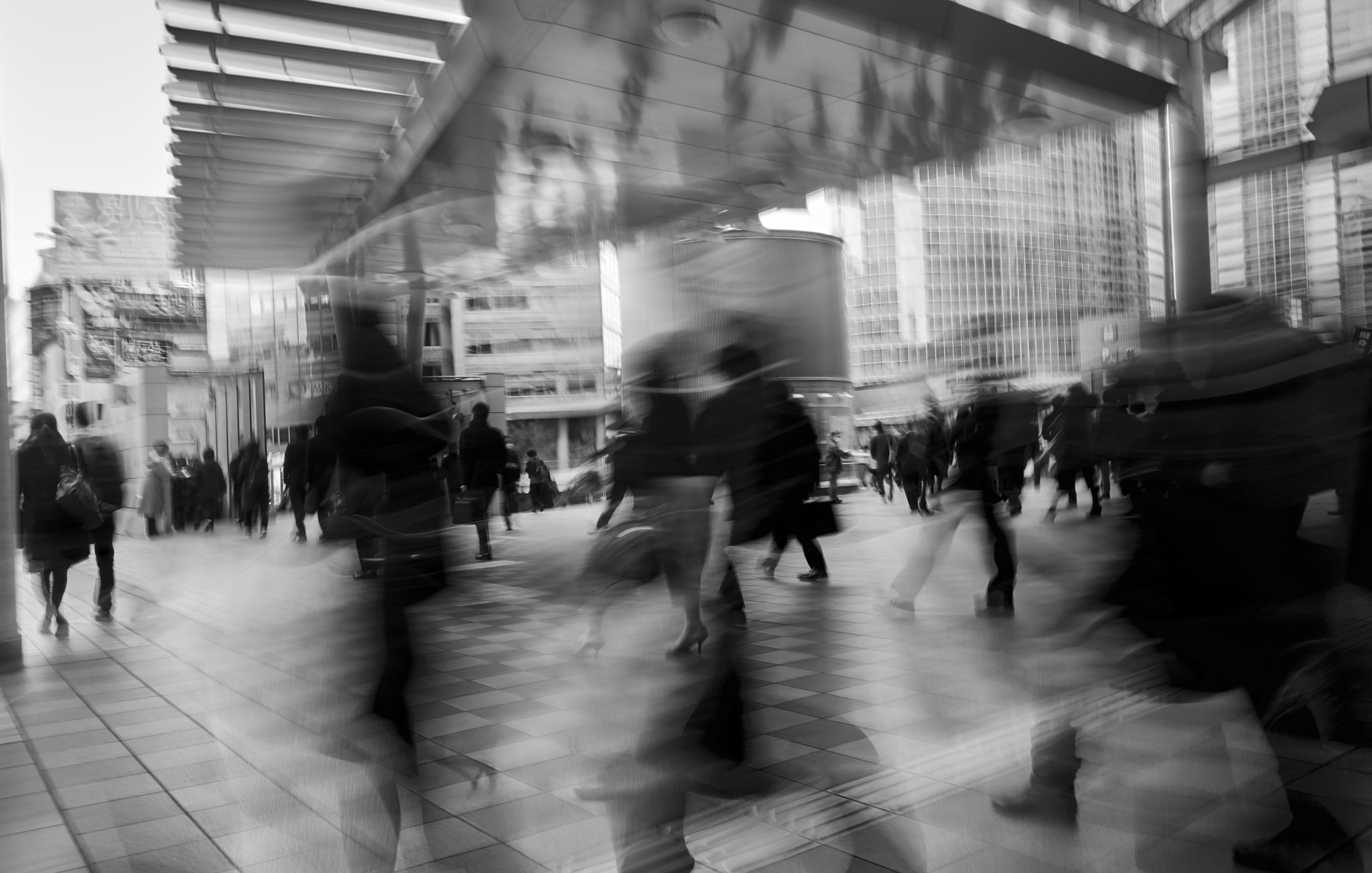 Sony Cyber-shot DSC-RX100 II sample photo. Winter morning commute in tokyo photography