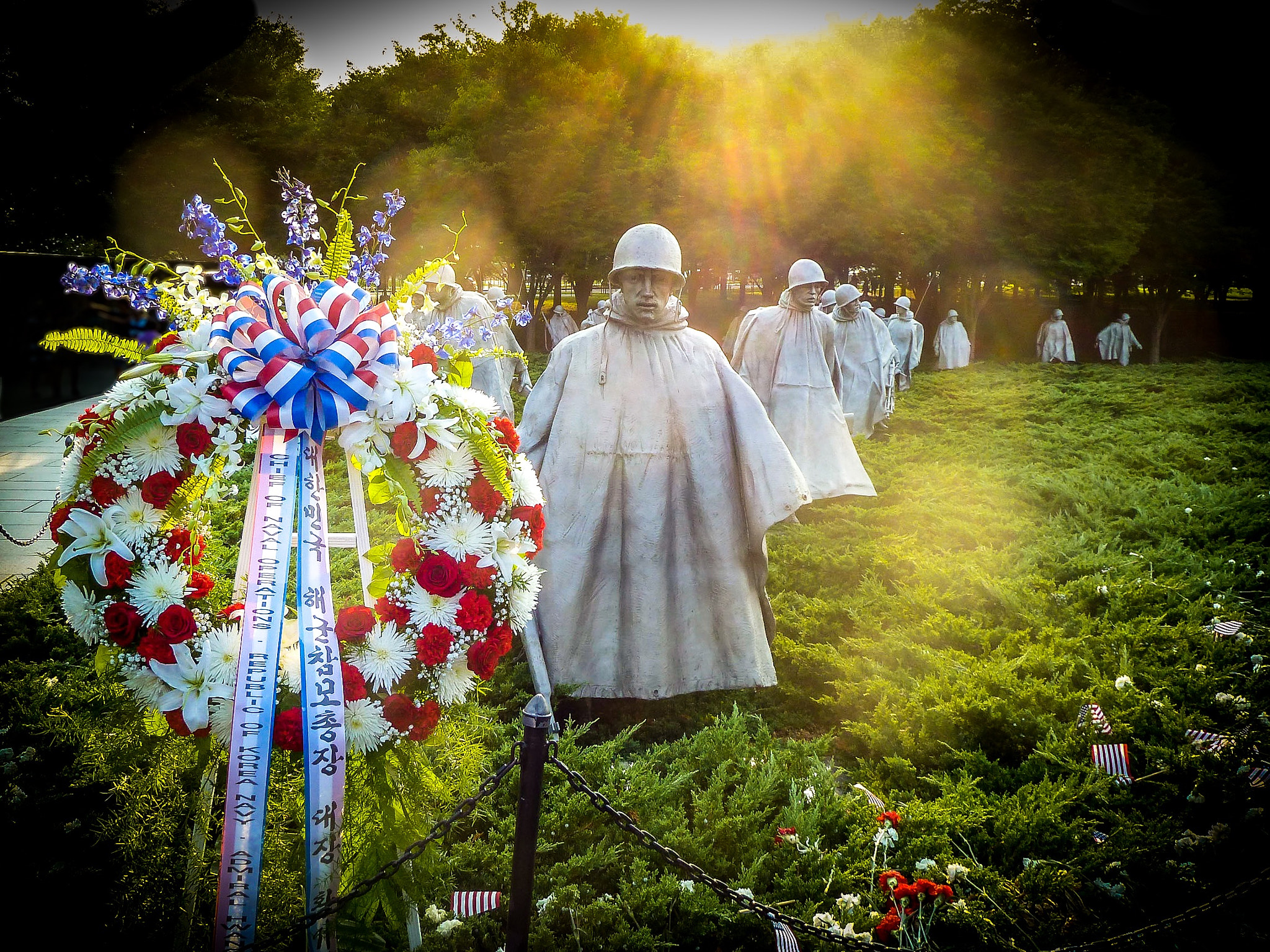 Panasonic Lumix DMC-ZS7 (Lumix DMC-TZ10) sample photo. Korean war memorial - washington, dc photography