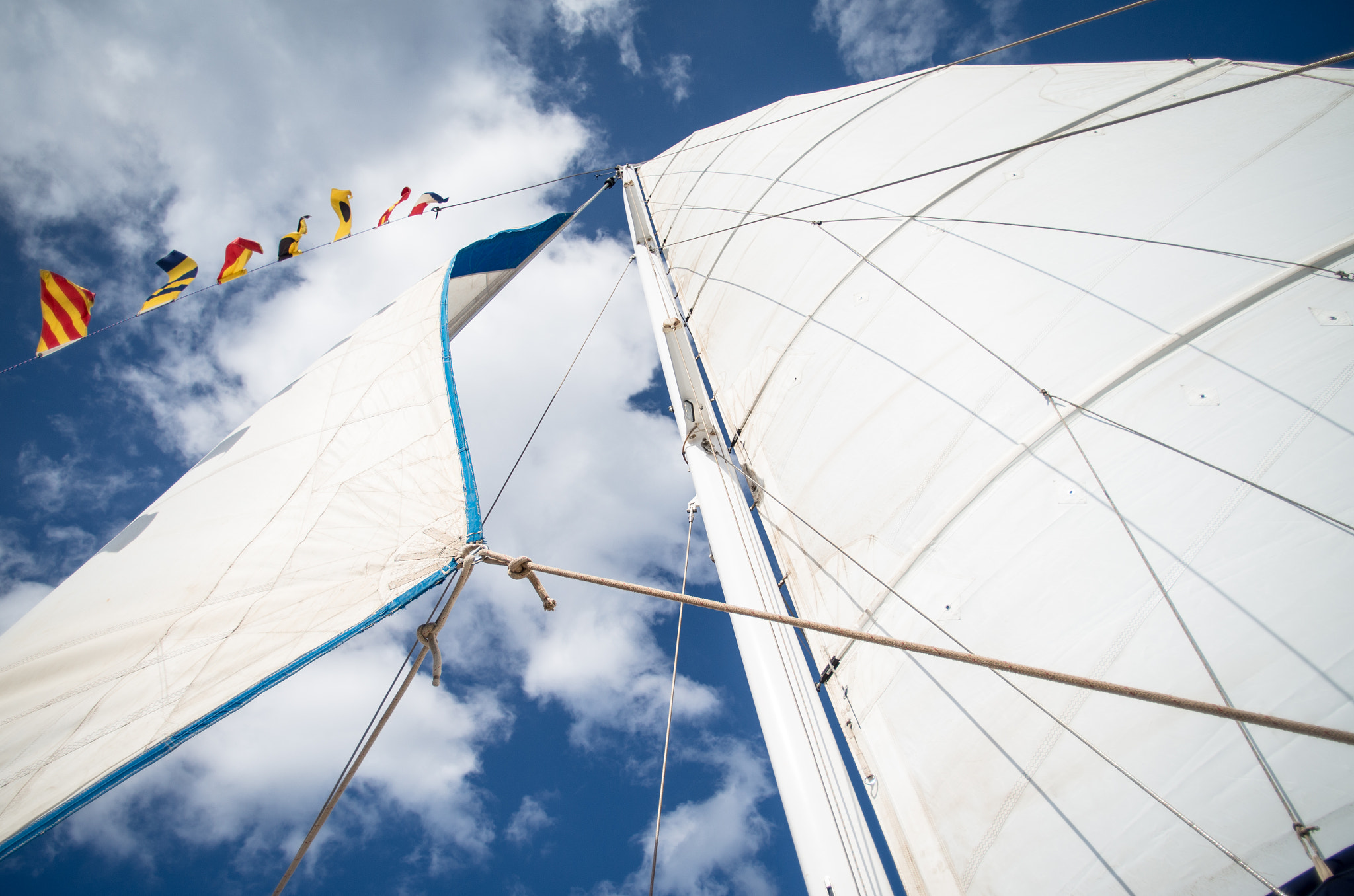 Pentax K-01 sample photo. Blue sky sailing photography