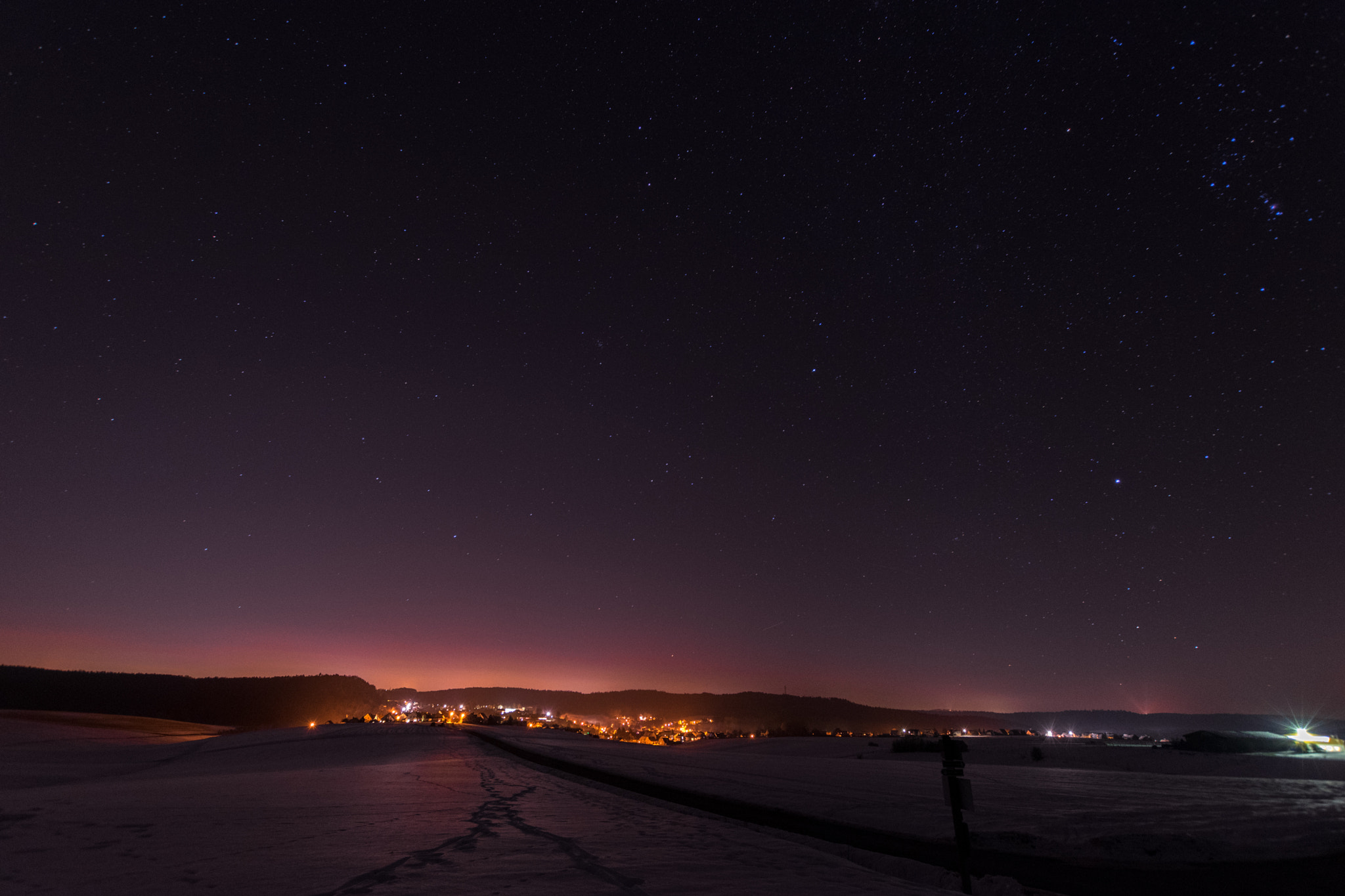 Nikon D3300 sample photo. Weitramsdorf at night photography