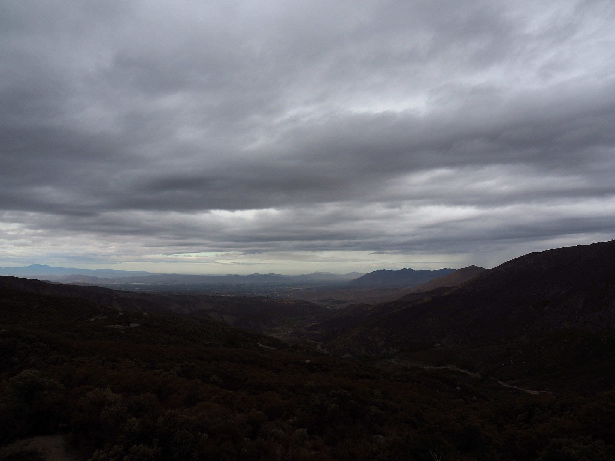 Olympus OM-D E-M5 II sample photo. Menacing skies over california photography
