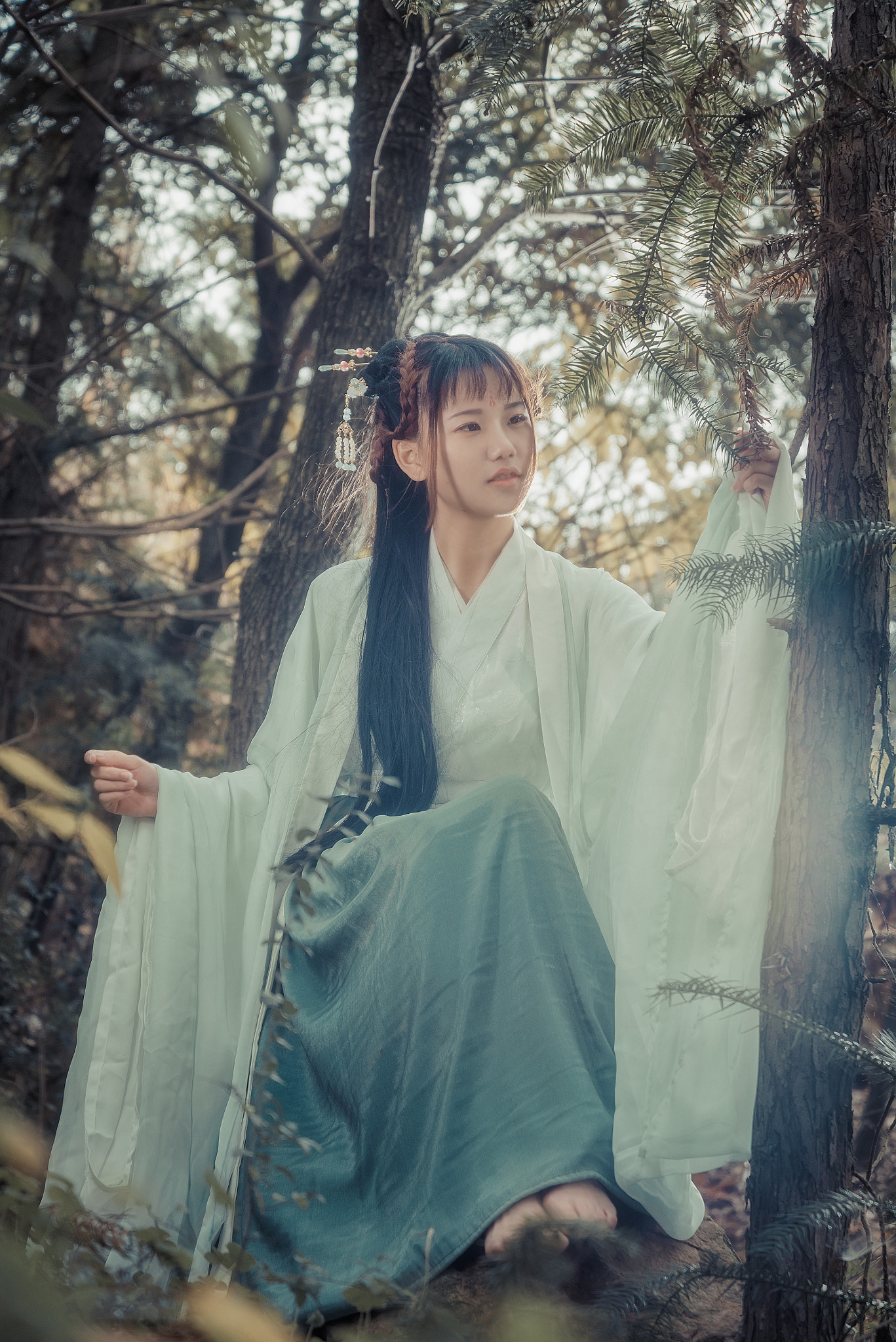 Nikon D810 + Nikon AF-S Nikkor 24-85mm F3.5-4.5G ED VR sample photo. Hanfu photography