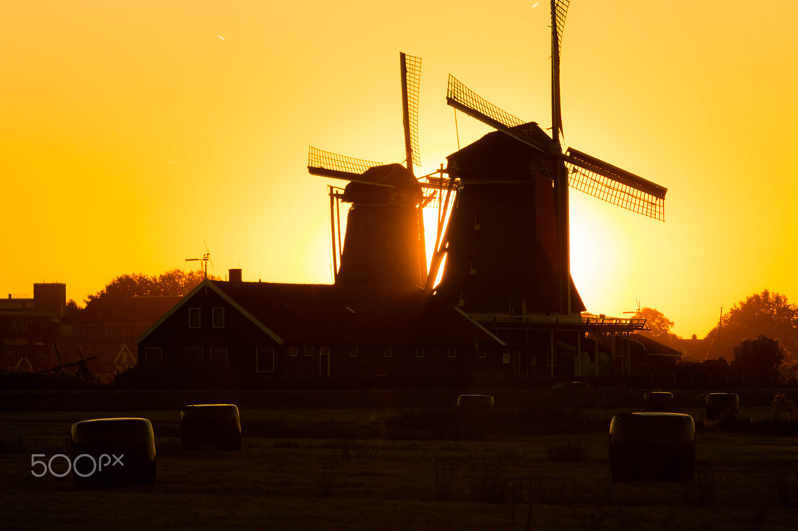 Canon EF 70-200mm F2.8L IS USM sample photo. Zaanse schans windmills 2 photography