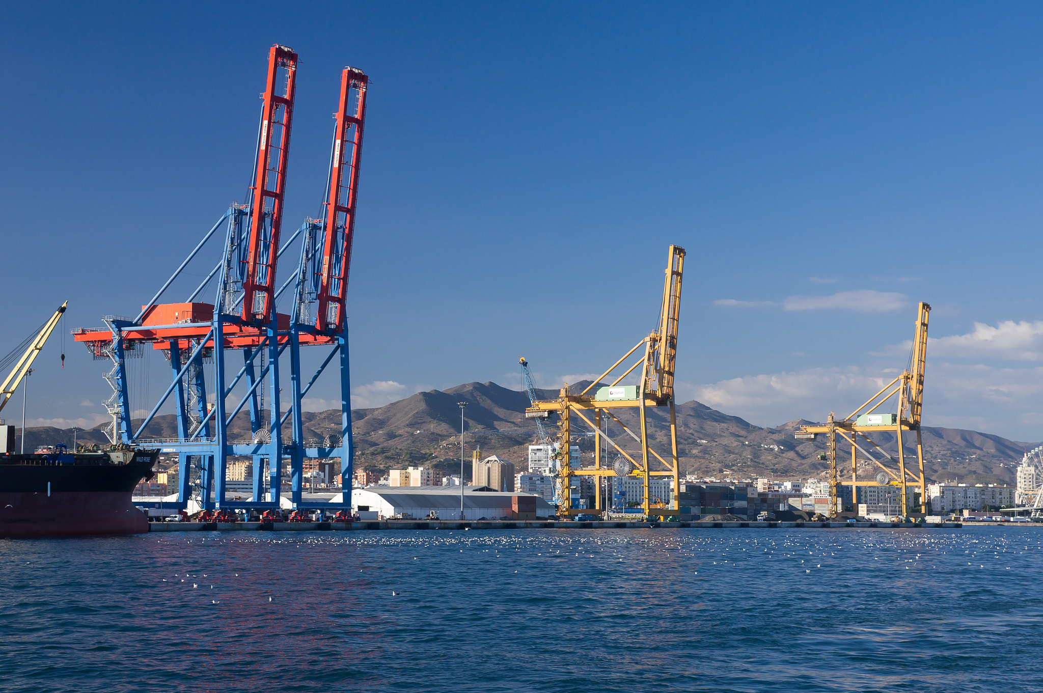 Sony Alpha DSLR-A580 sample photo. Malaga harbour photography