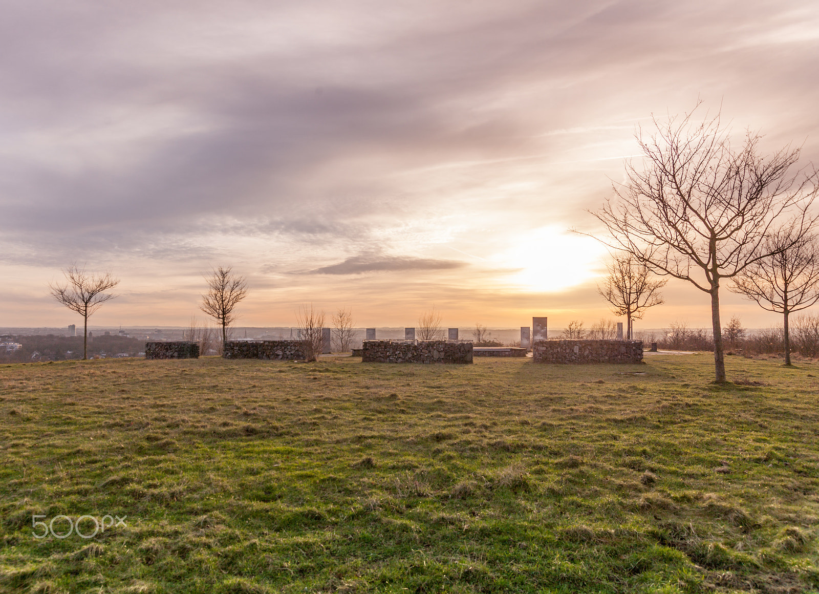 Canon EOS 5D Mark II + Sigma 24-105mm f/4 DG OS HSM | A sample photo. Sunset on bochum tippelsberg photography