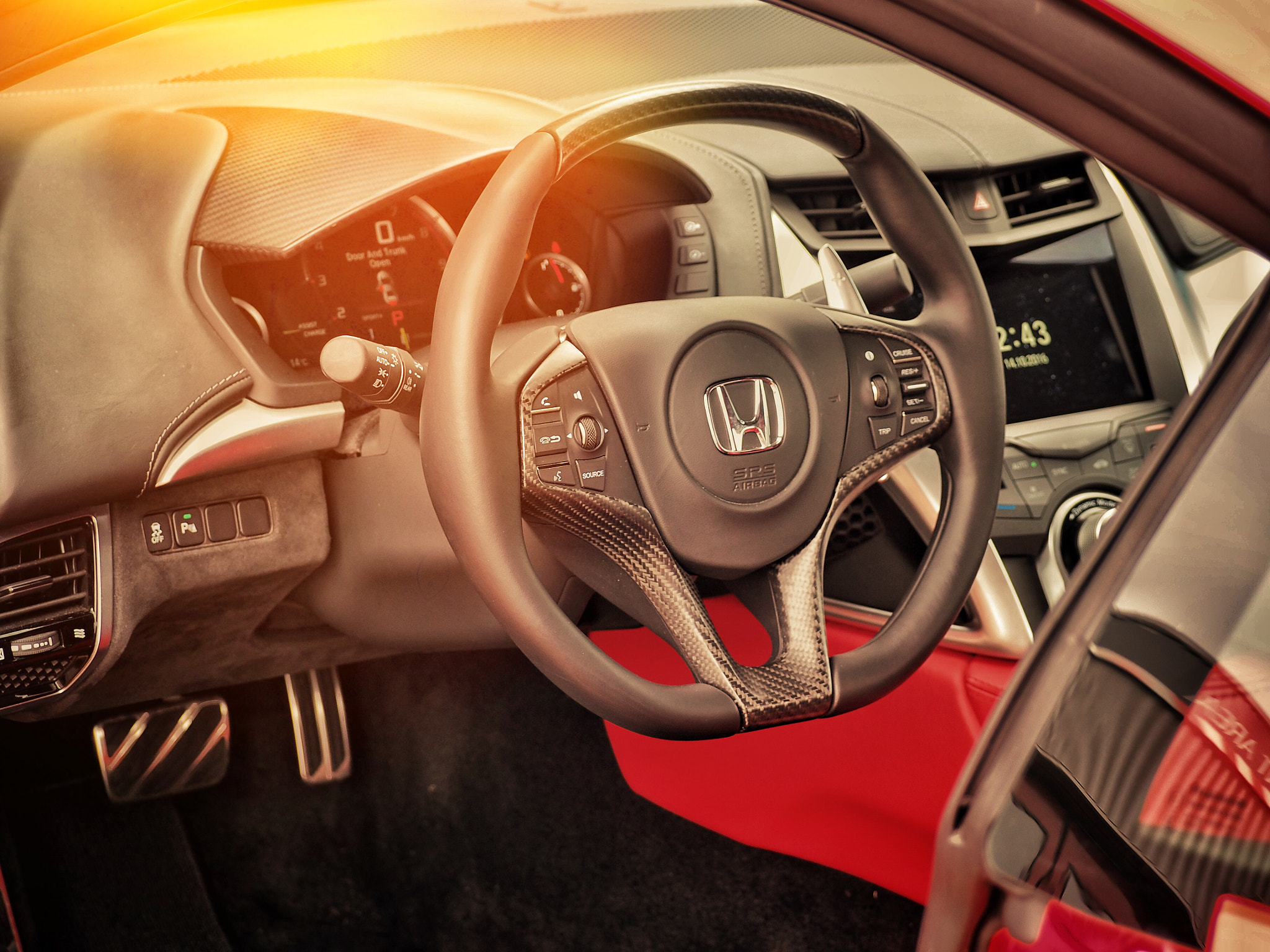 Olympus PEN-F sample photo. Inside the new honda nsx photography