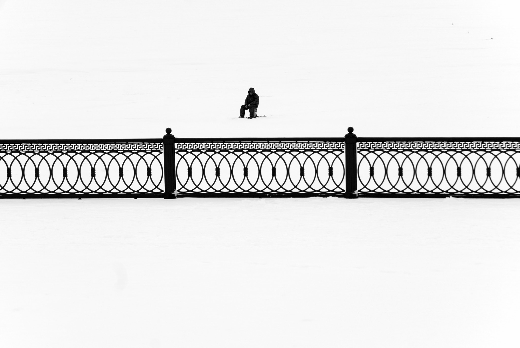 Nikon D200 sample photo. Alone fisher photography