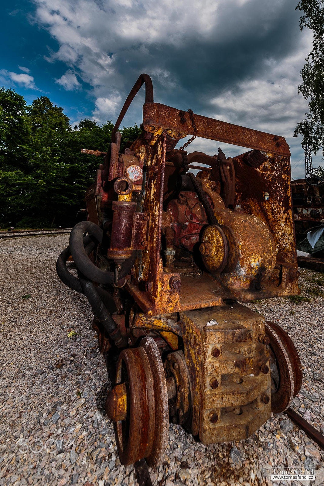 Sigma 12-24mm F4.5-5.6 II DG HSM sample photo. Rusty engine photography